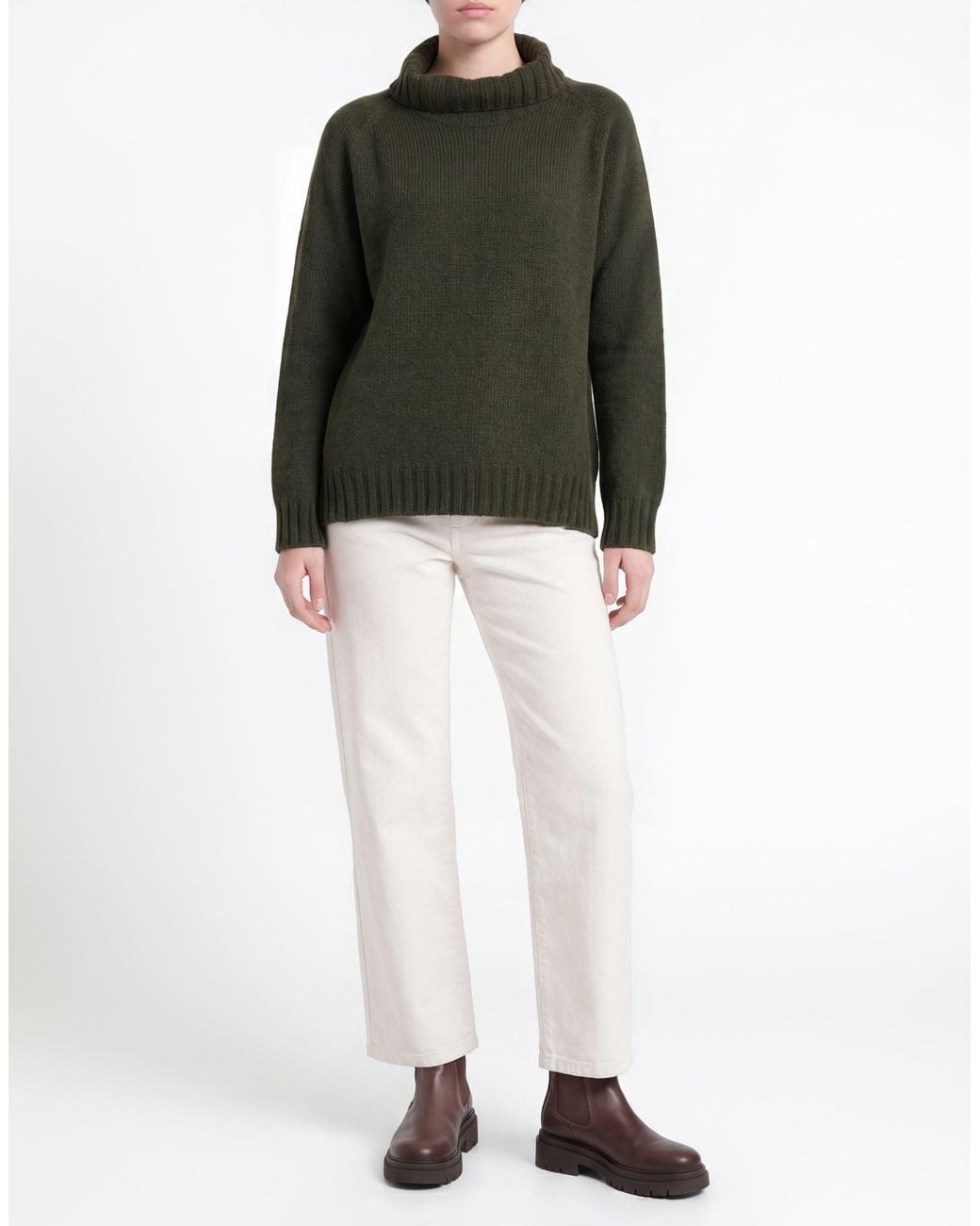 Aragona Green Turtleneck