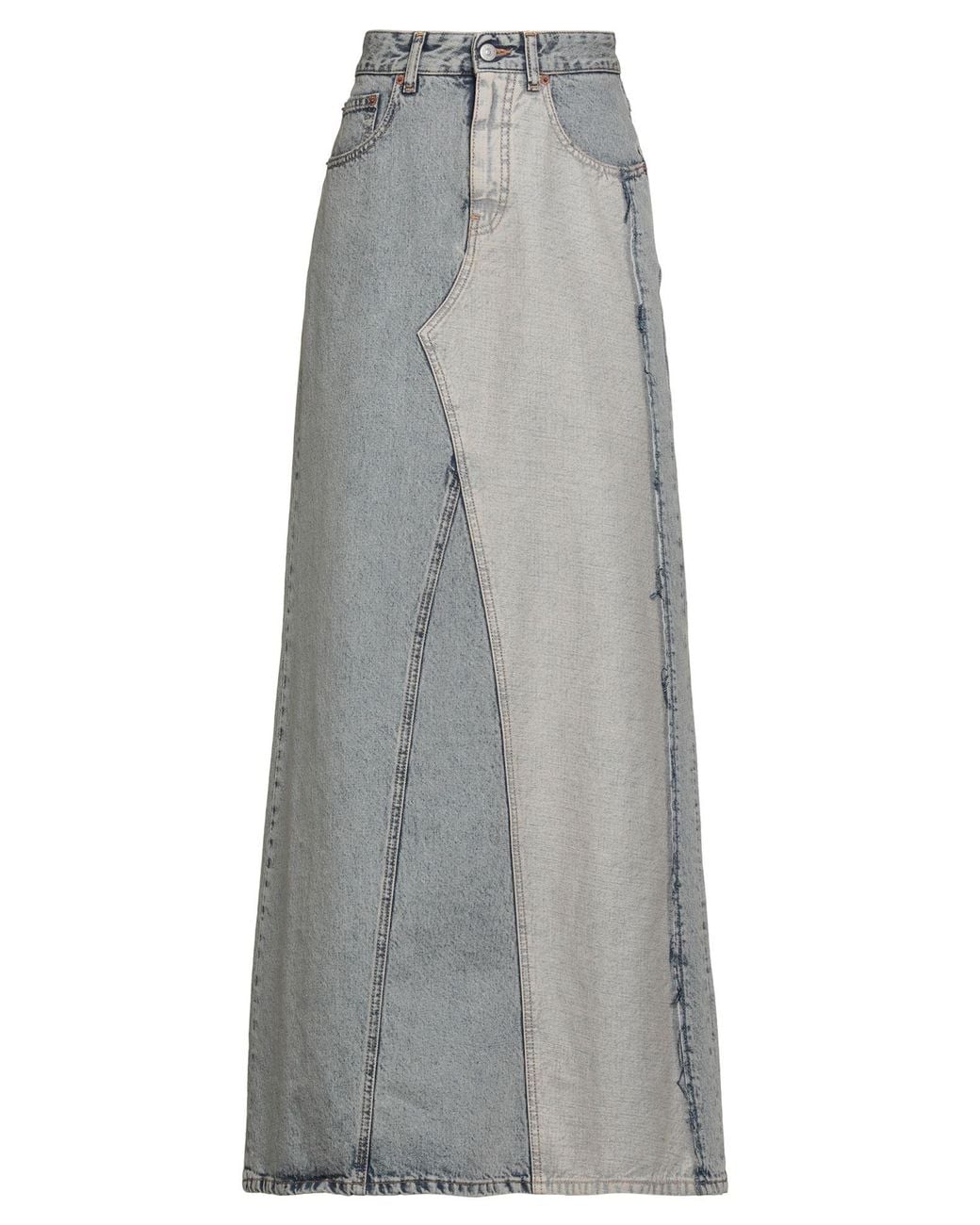 MM6 by Maison Margiela Gray Denim Skirt