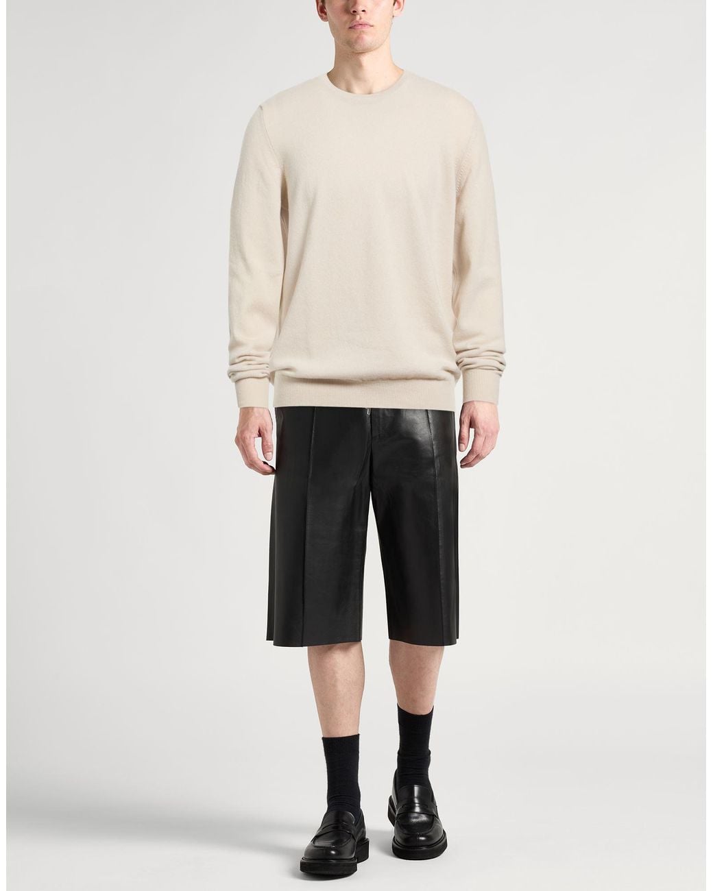 Fedeli White Sweater Cashmere for men