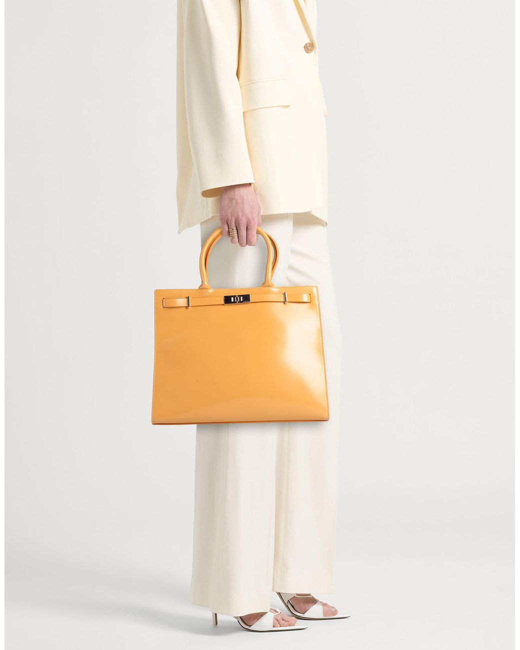 Borbonese Orange Handbag