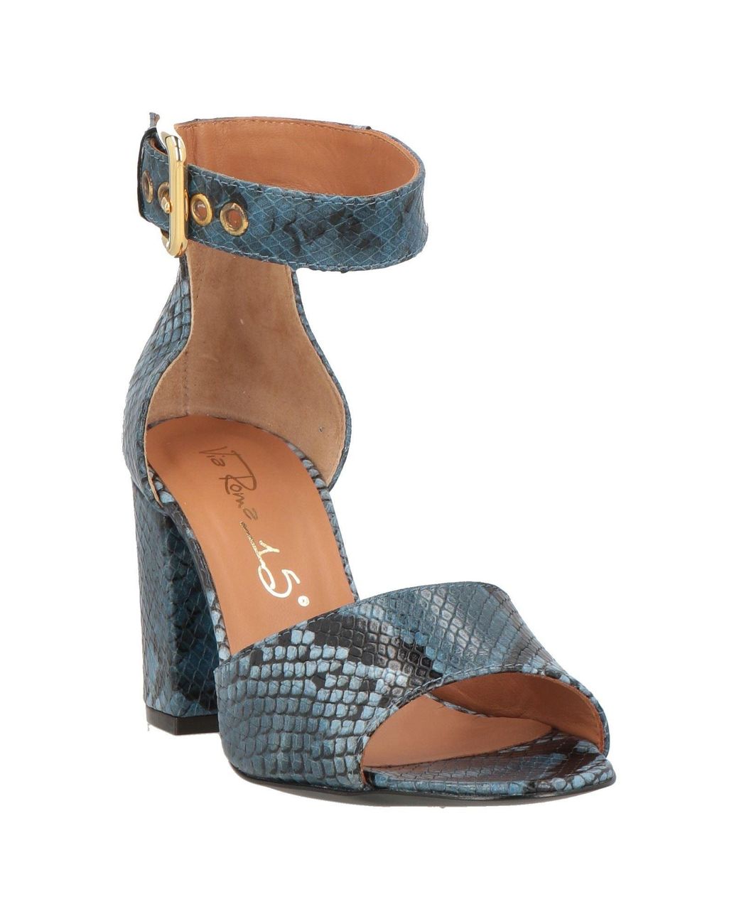 Via Roma 15 Blue Sandals