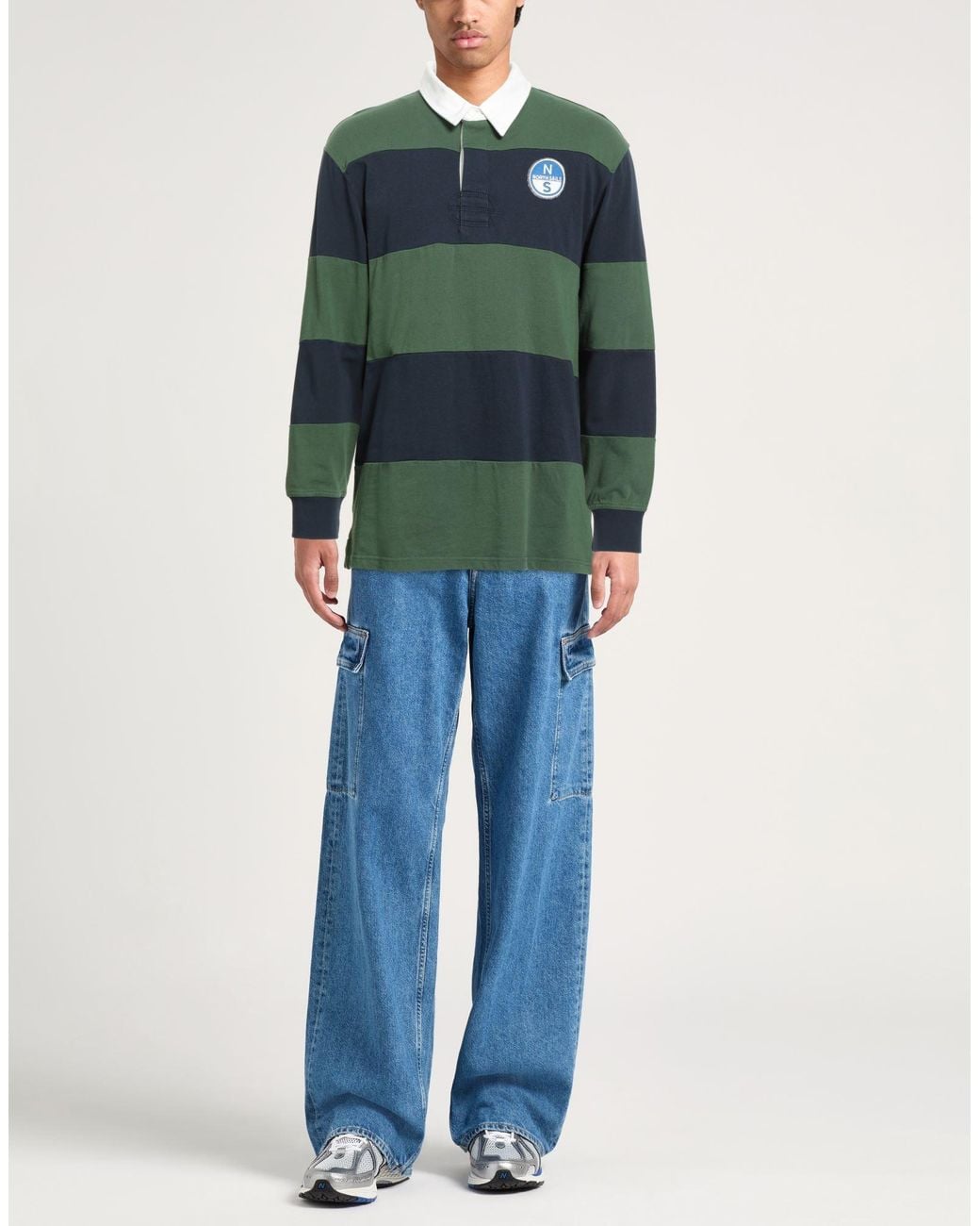 North Sails Green Polo Shirt Cotton for men