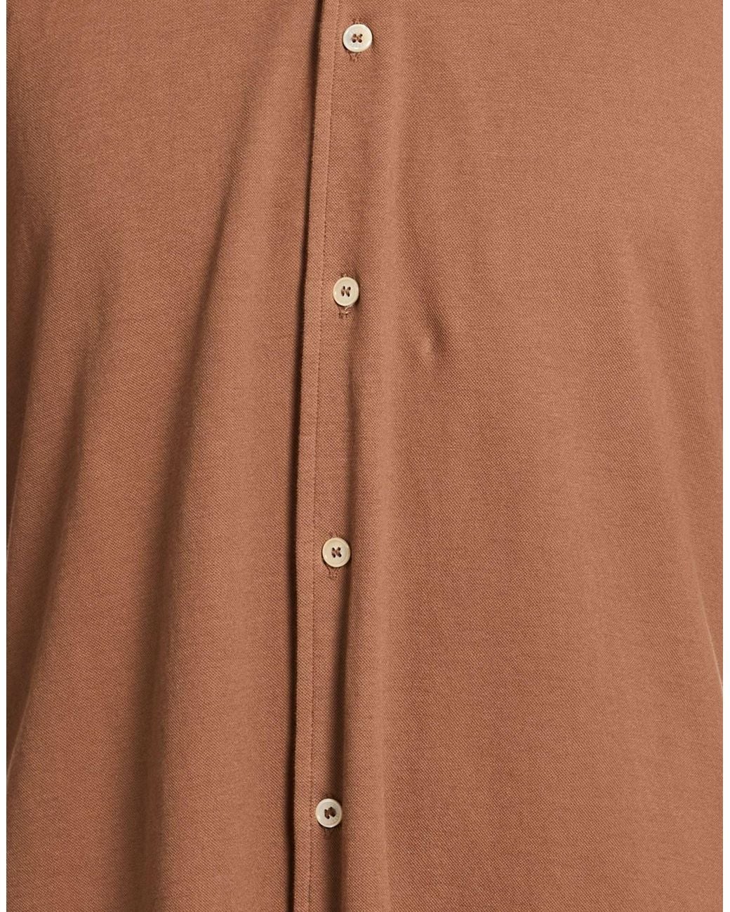 Fedeli Brown Shirts for men