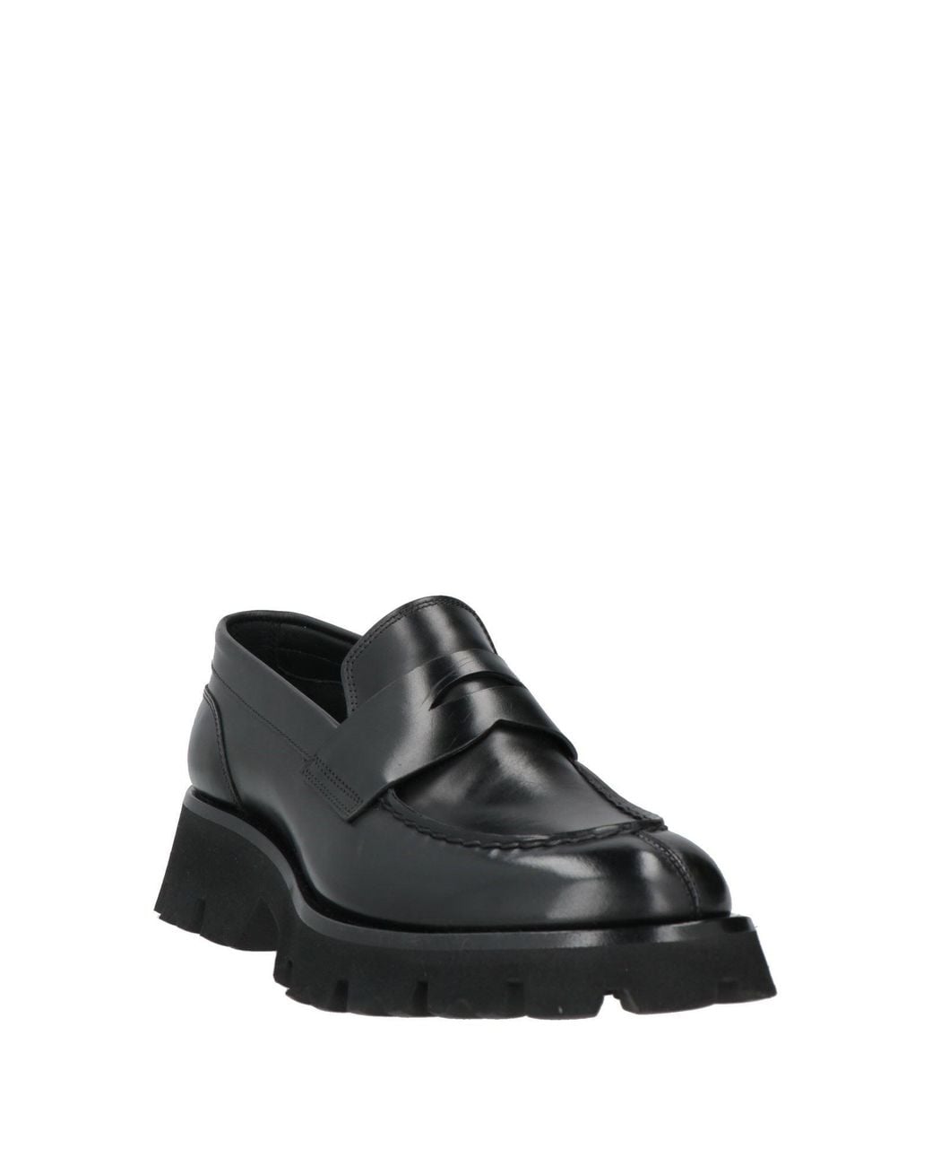 Santoni Black Loafer