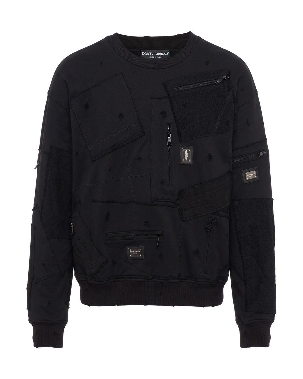 Dolce & Gabbana Blue Sweatshirt Cotton for men