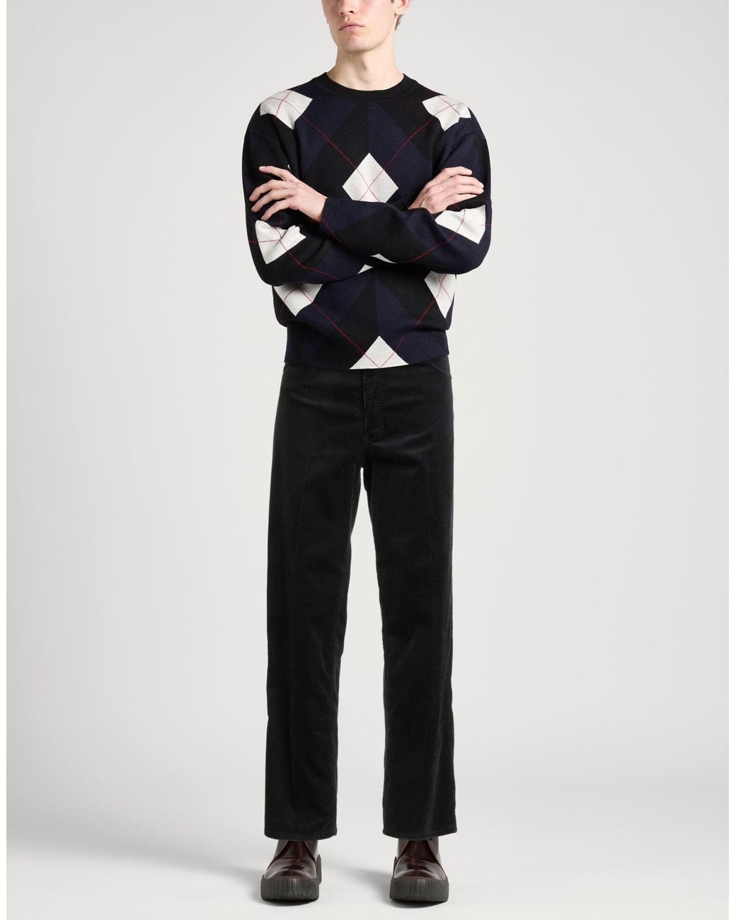 Emporio Armani Black Trouser for men