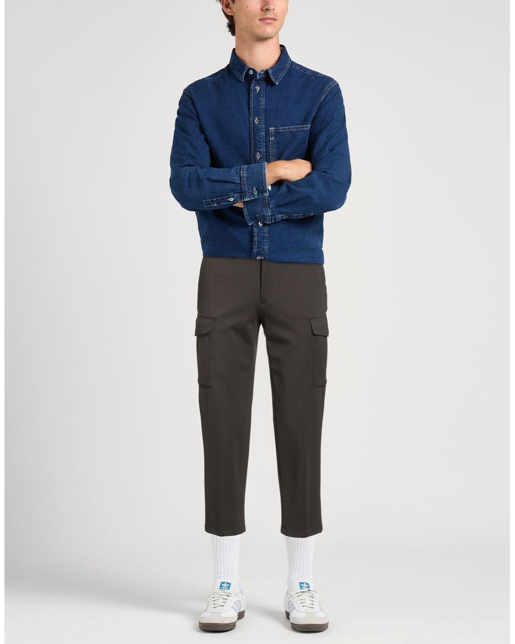 Manuel Ritz Gray Pants for men