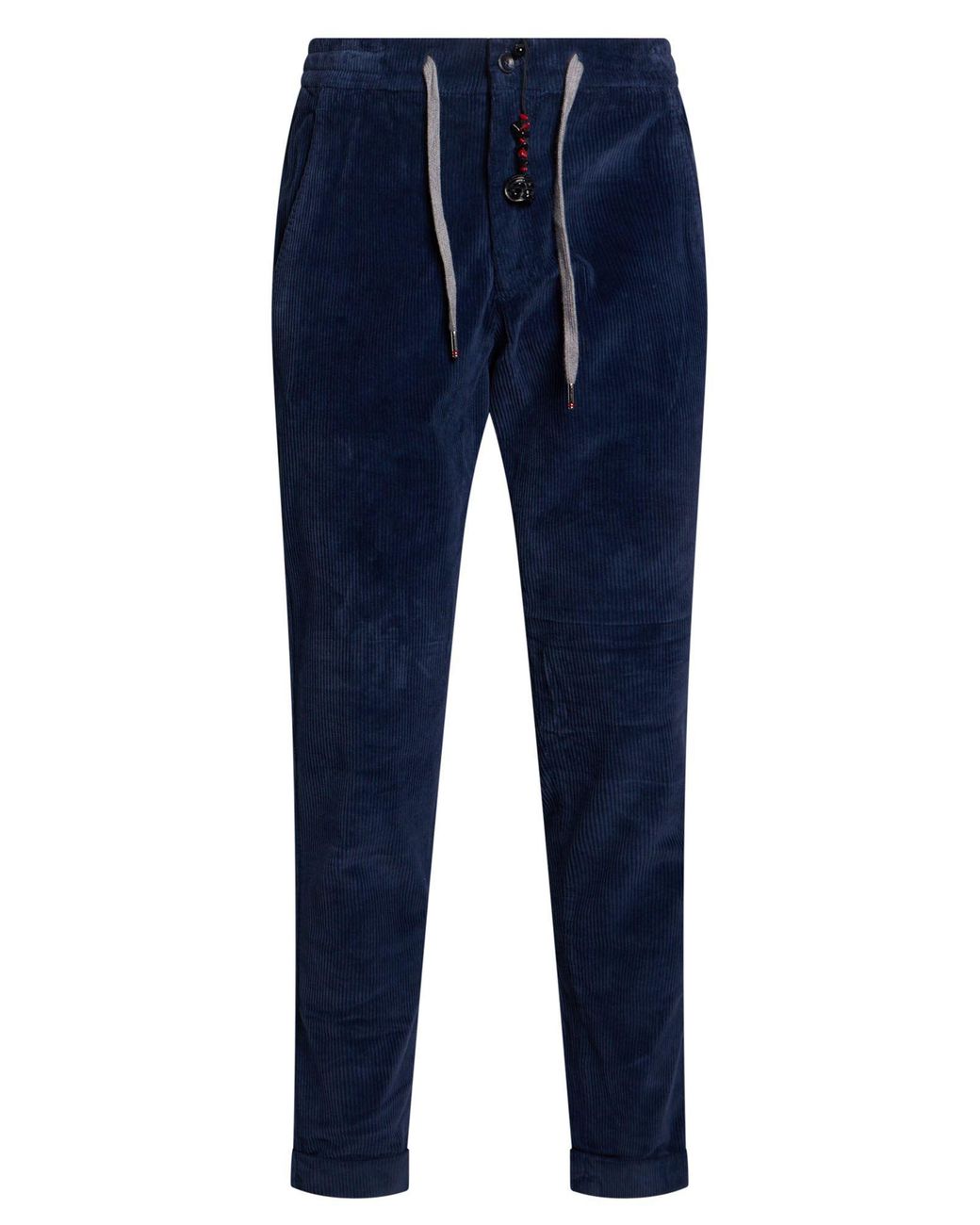 Marco Pescarolo Blue Pants Cotton, Elastane for men