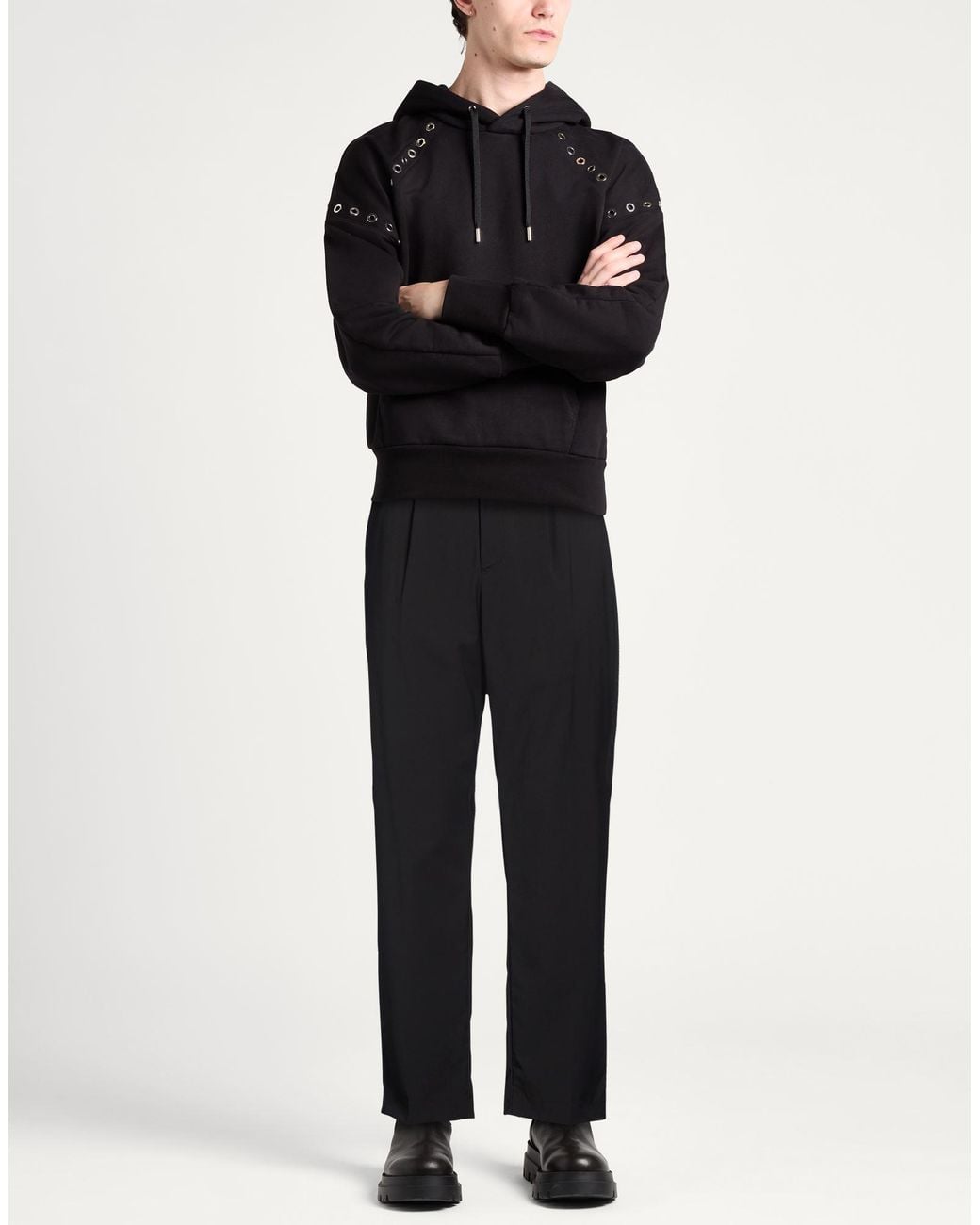 Antony Morato Black Pants Polyester, Viscose, Elastane for men