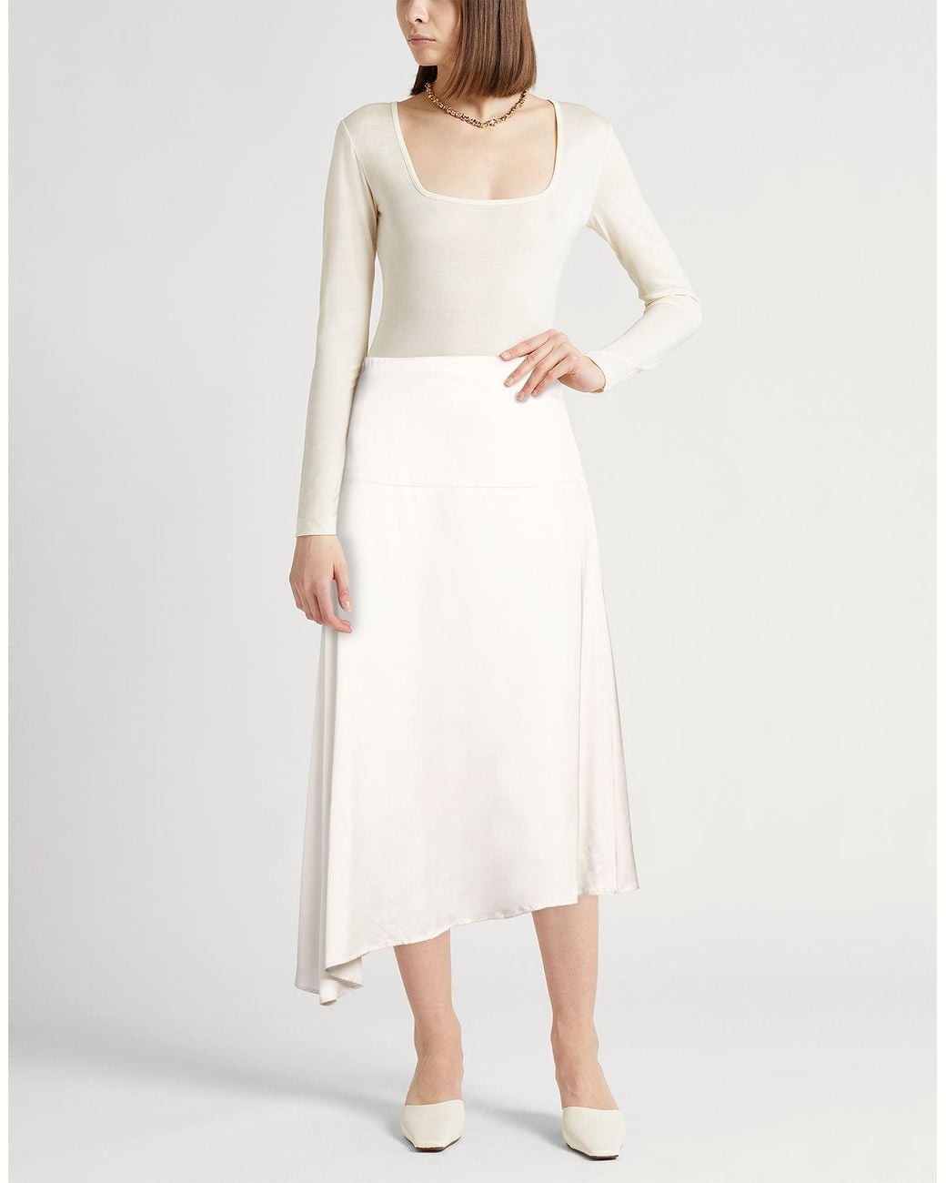 Peserico White Midi Skirts