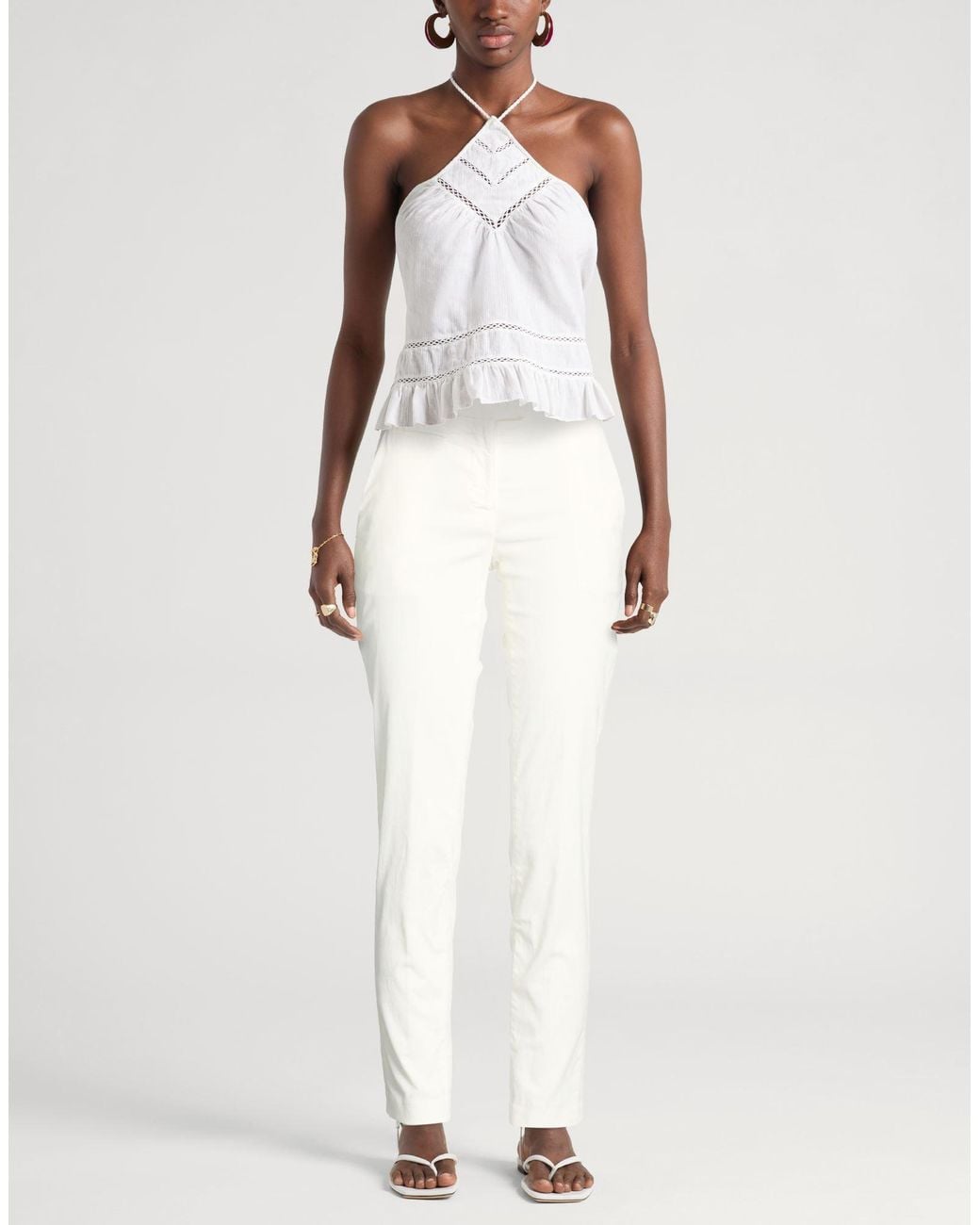 Dondup White Trouser