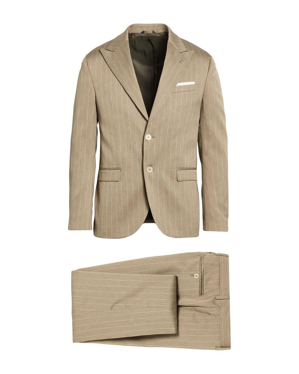 Berry & Brian Natural Suit Polyester, Elastane, Viscose for men