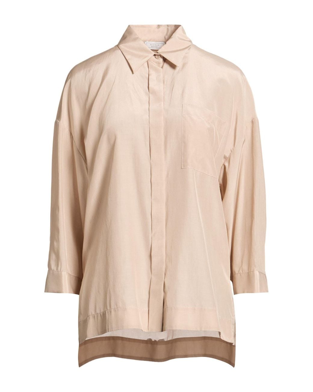 Peserico Natural Shirt Silk, Cotton