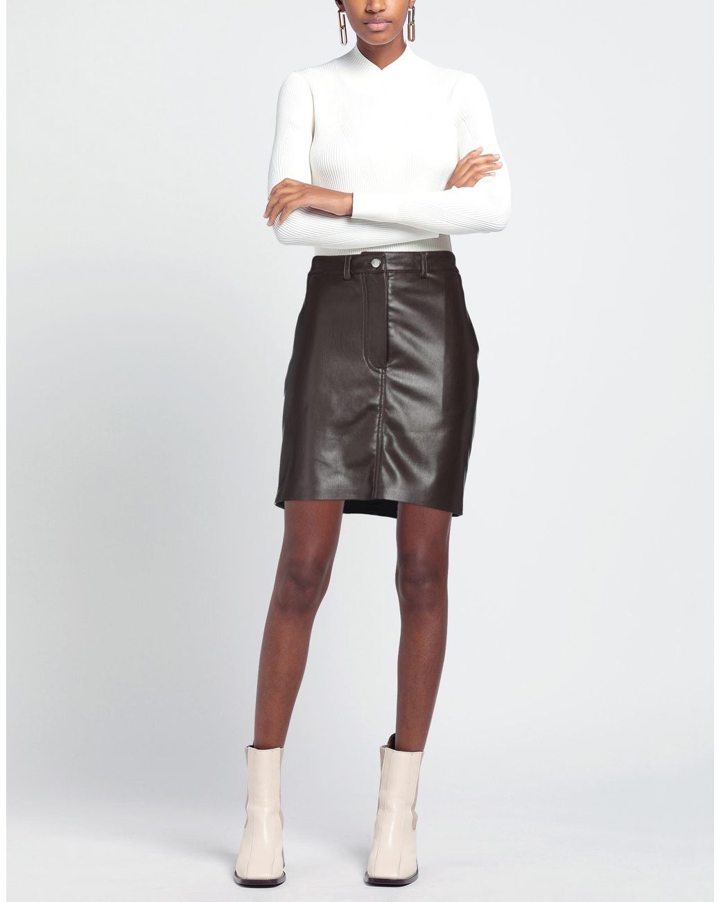 Nanushka Gray Mini Skirt