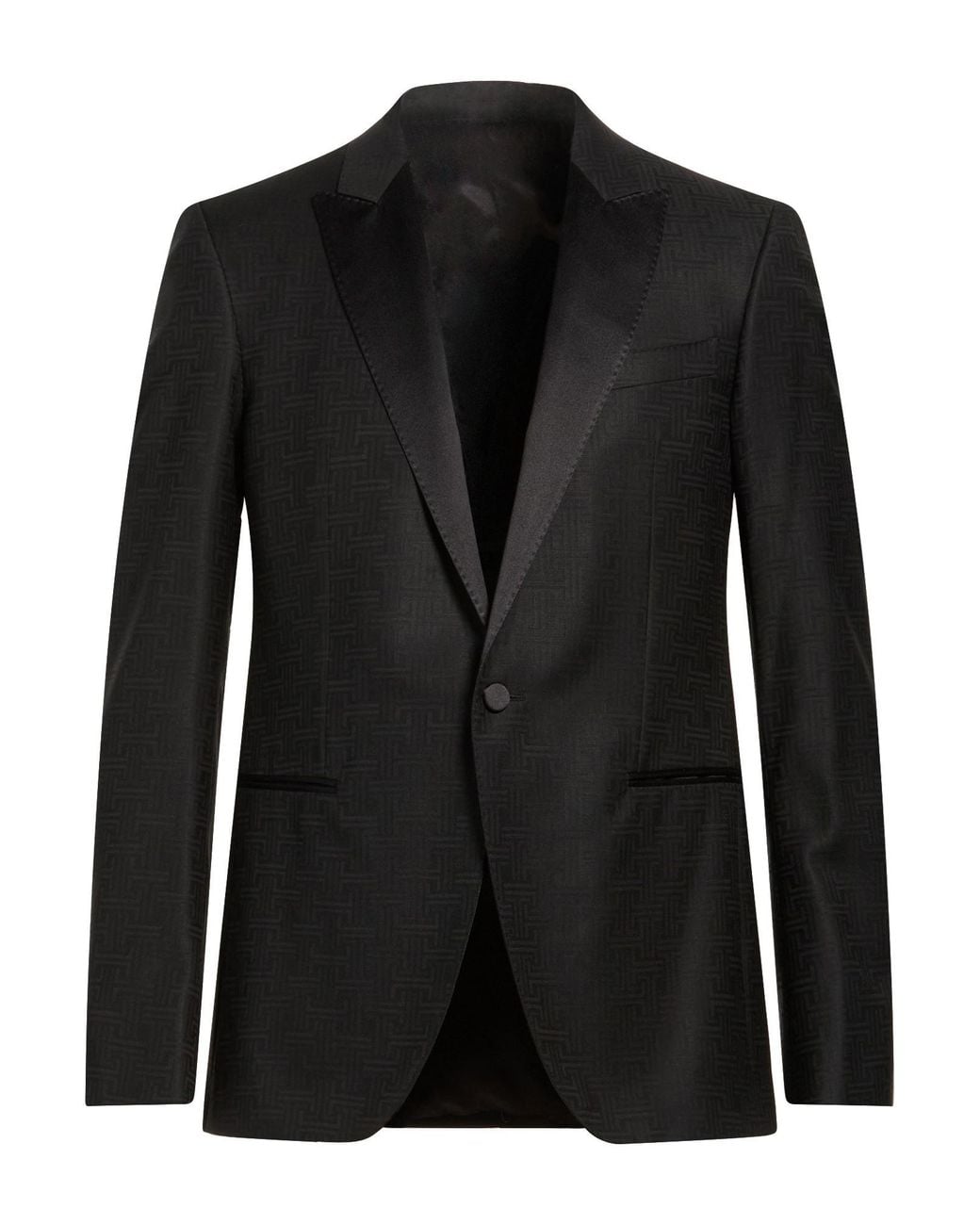 Lanvin Black Blazer Virgin Wool, Viscose, Silk, Polyester for men