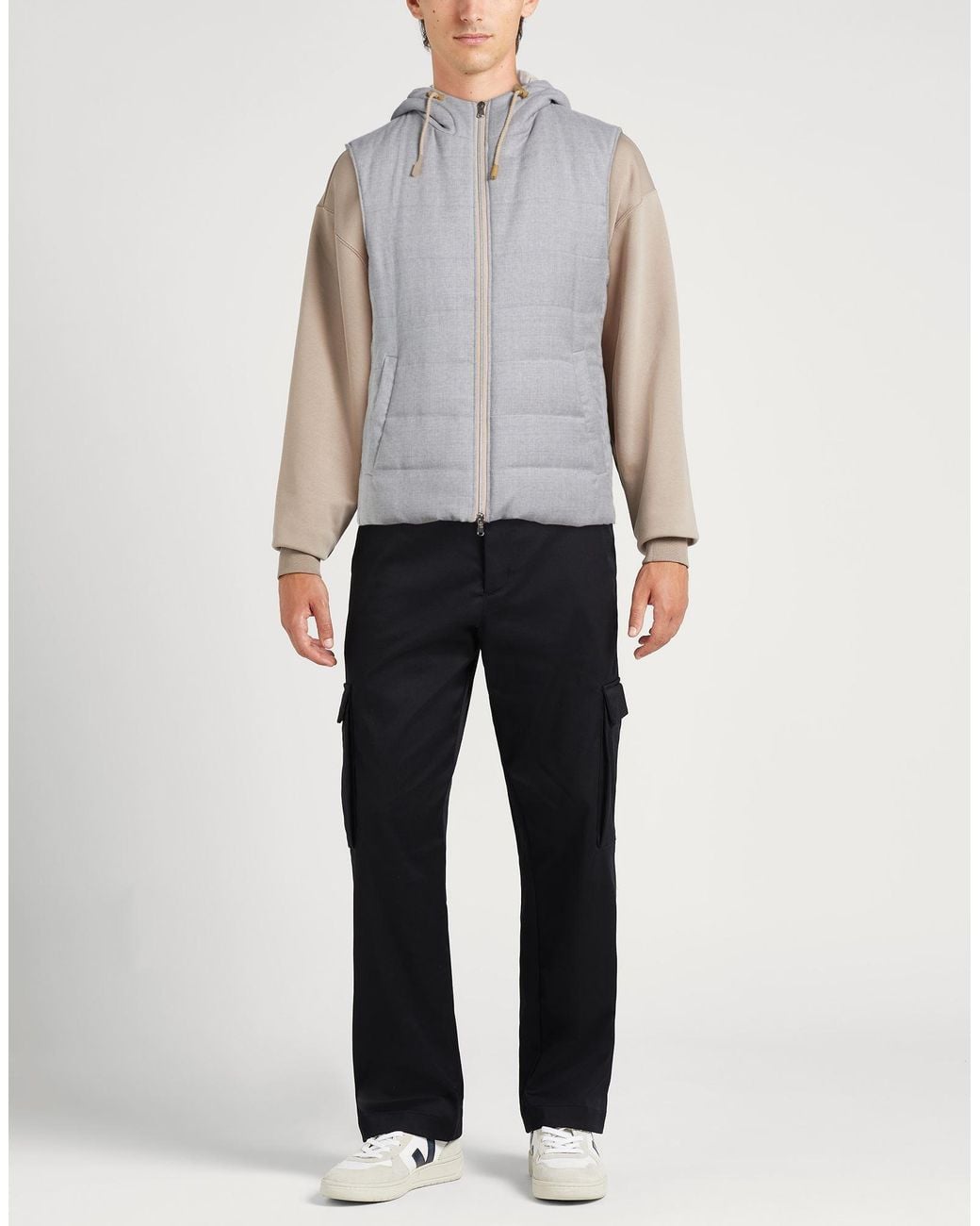 Luigi Bianchi Gray Gilet for men