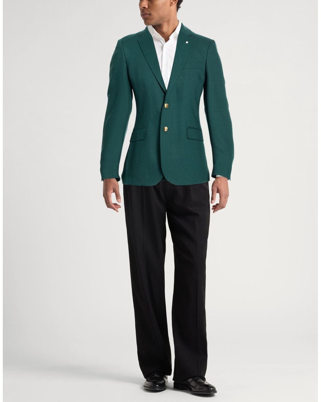 Gant Green Blazer Wool, Polyester, Elastane for men