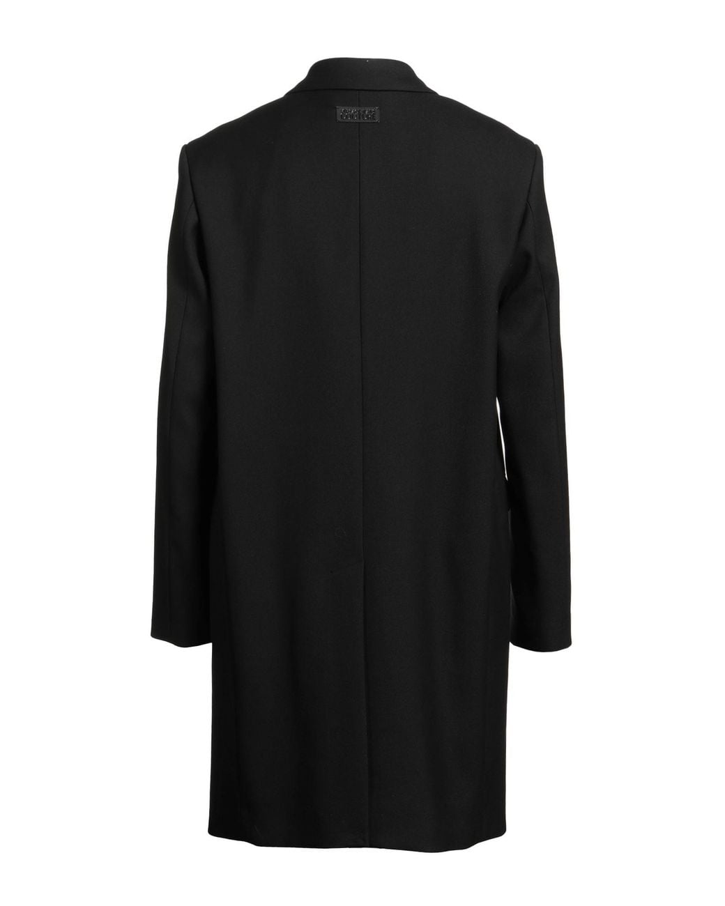 Versace Jeans Couture Black Coat Polyester, Viscose, Elastane for men