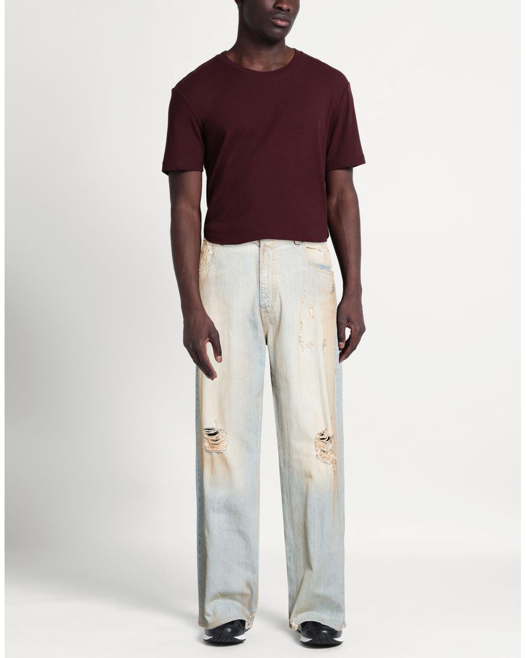 Warren Lotas White Jeans for men