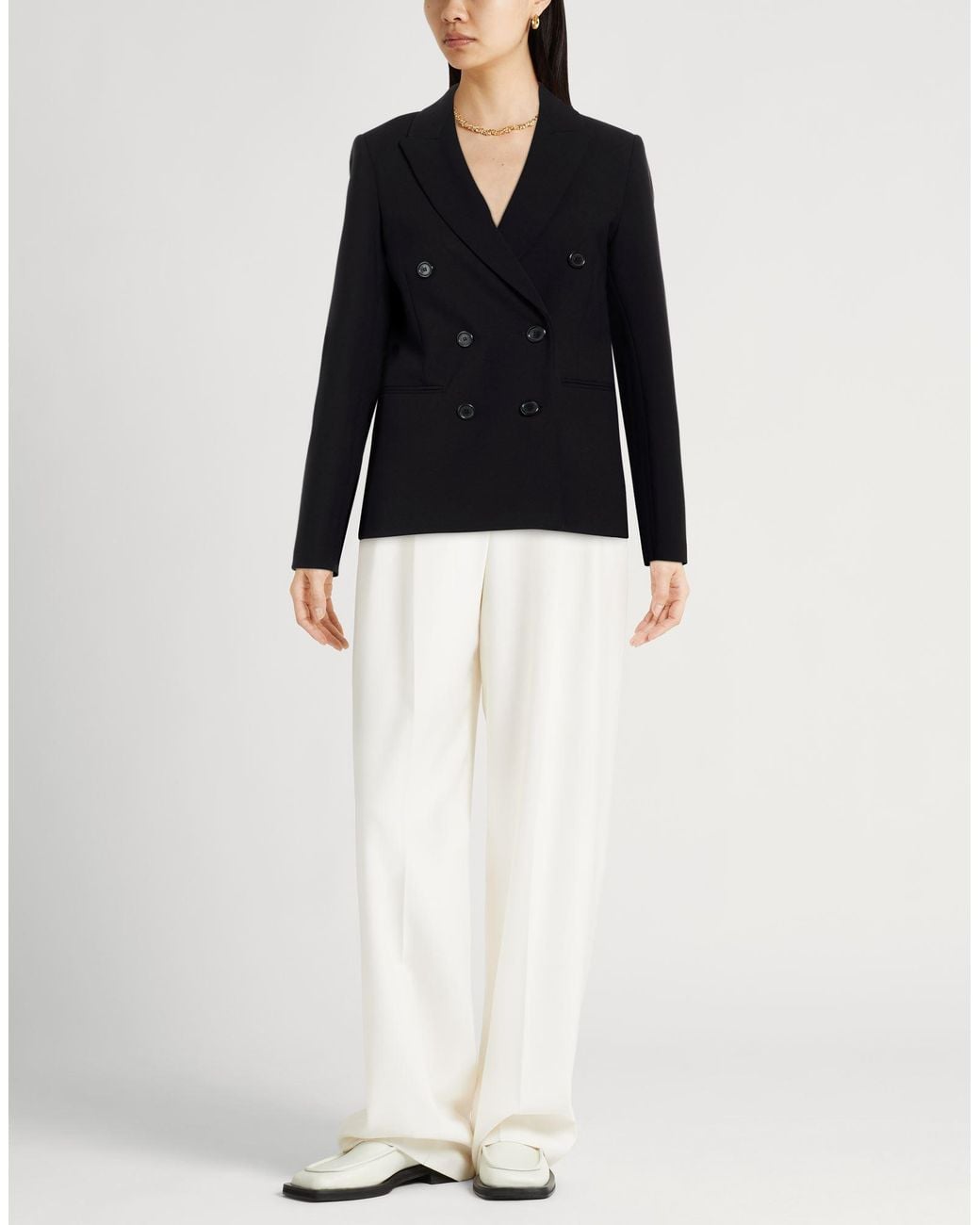 Ottod'Ame Black Blazer Polyester, Viscose, Elastane