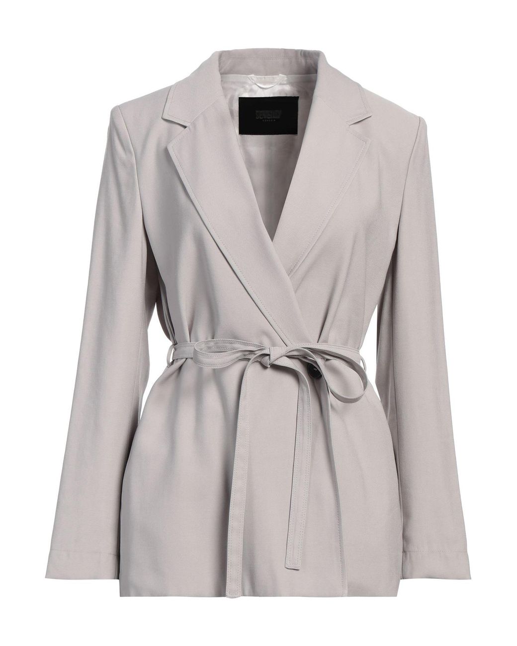 SEVENTY VENEZIA Gray Light Blazer Viscose, Polyester