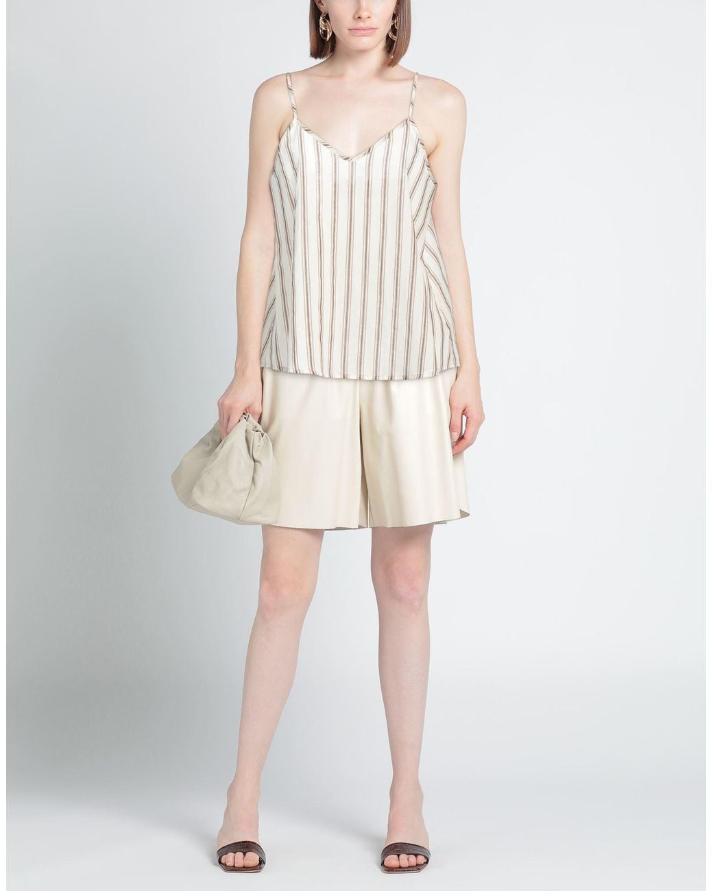 Shirtaporter White Top Cotton, Viscose, Lurex