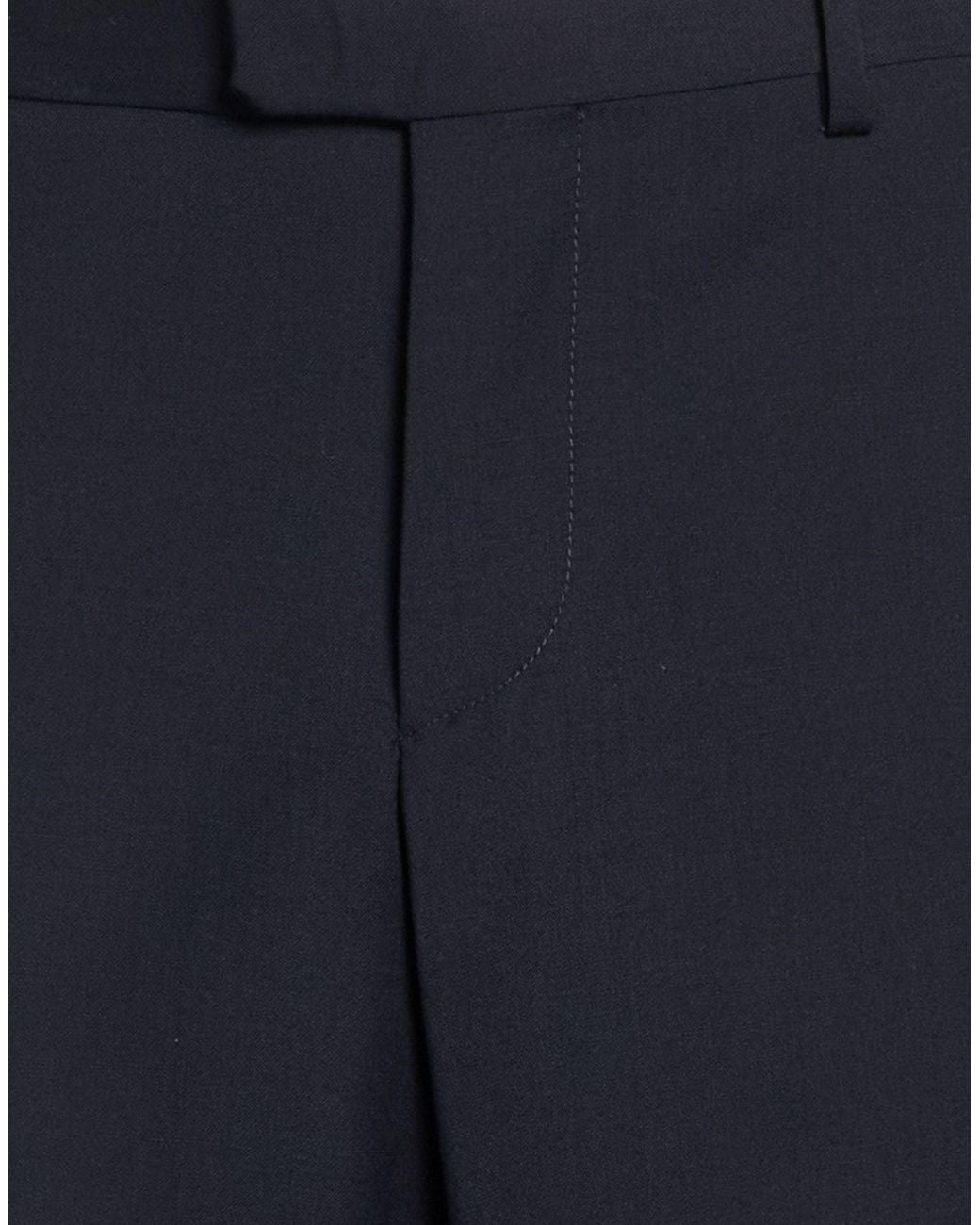 Zegna Blue Pants Wool for men