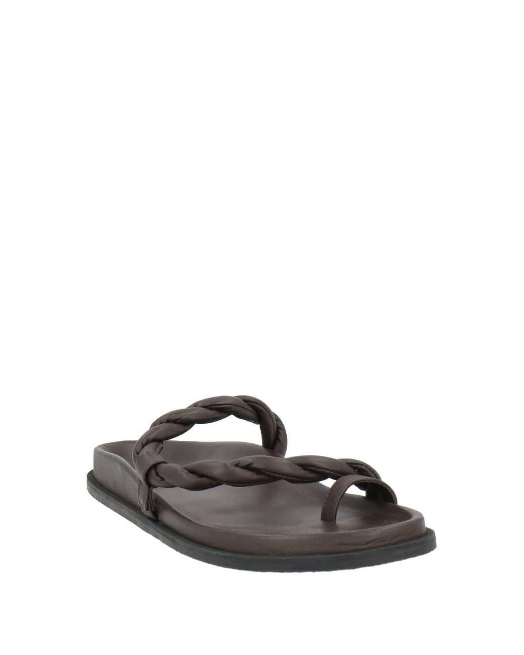 Elena Iachi White Thong Sandal Leather