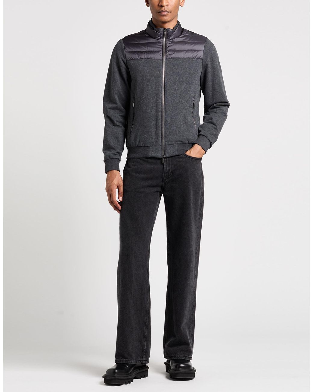 Moorer Blue Jacket Polyamide, Cotton for men