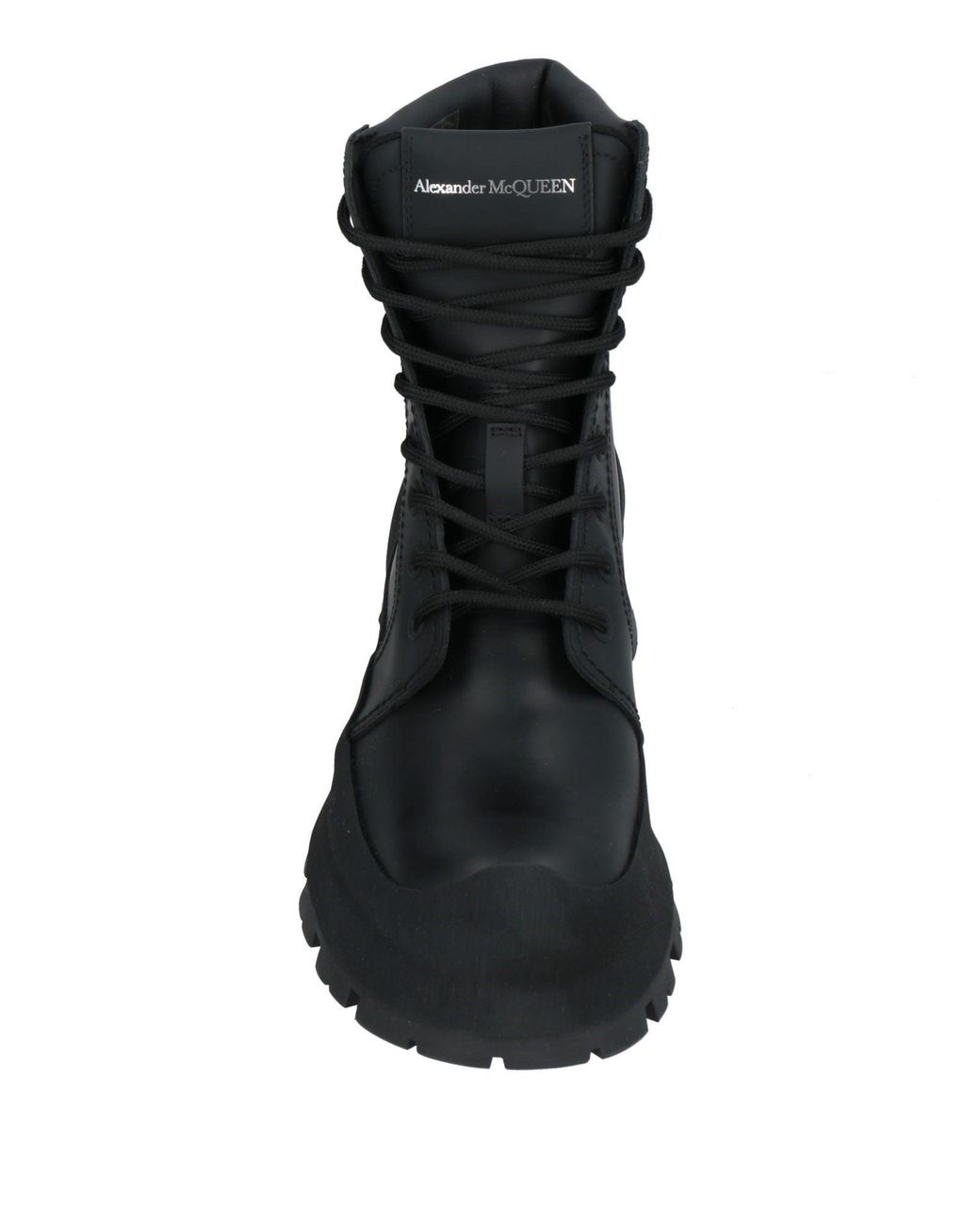 McQueen Black Ankle Boots for men