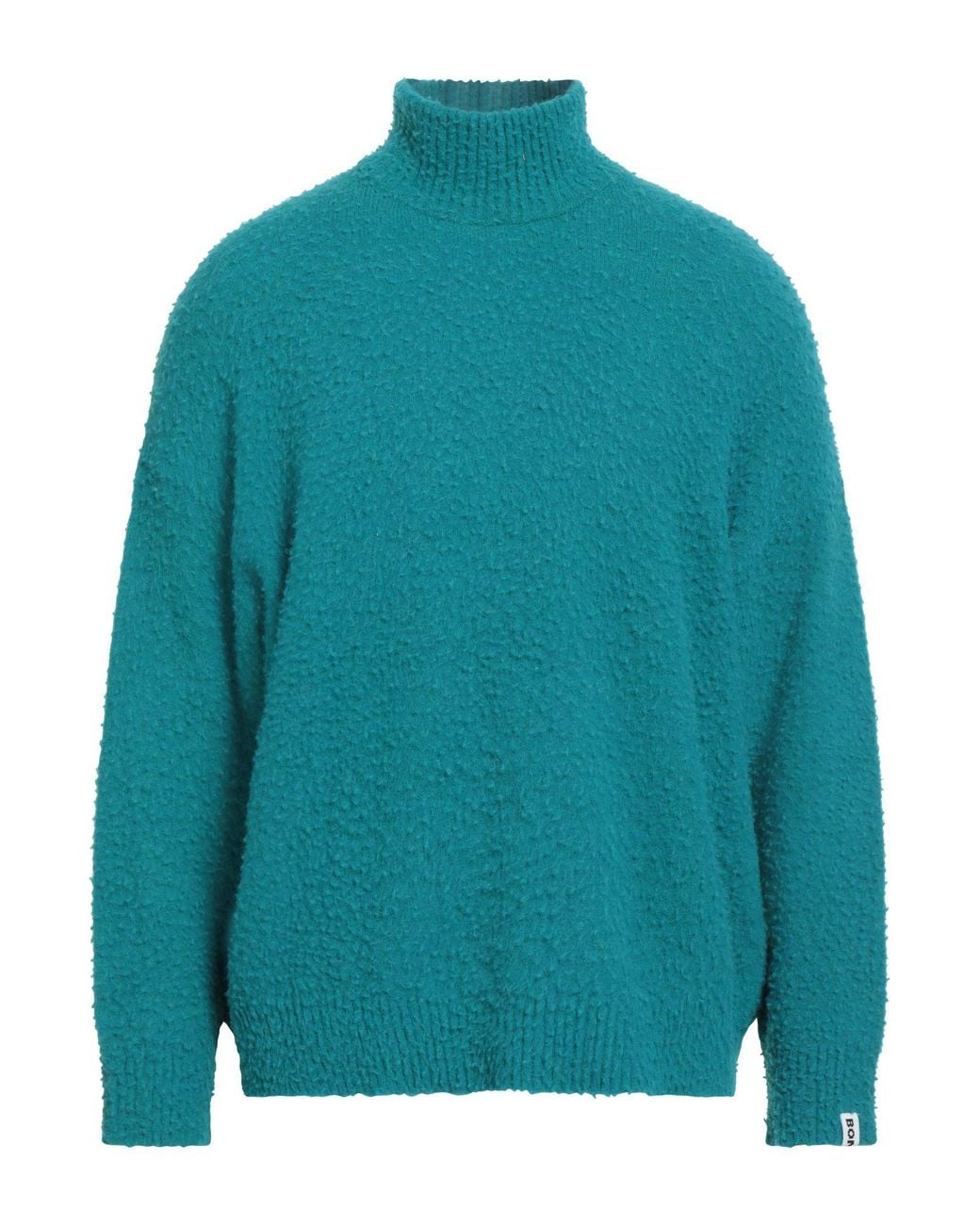 Bonsai Blue Turtleneck Alpaca Wool, Polyamide, Cotton, Modal, Elastane for men