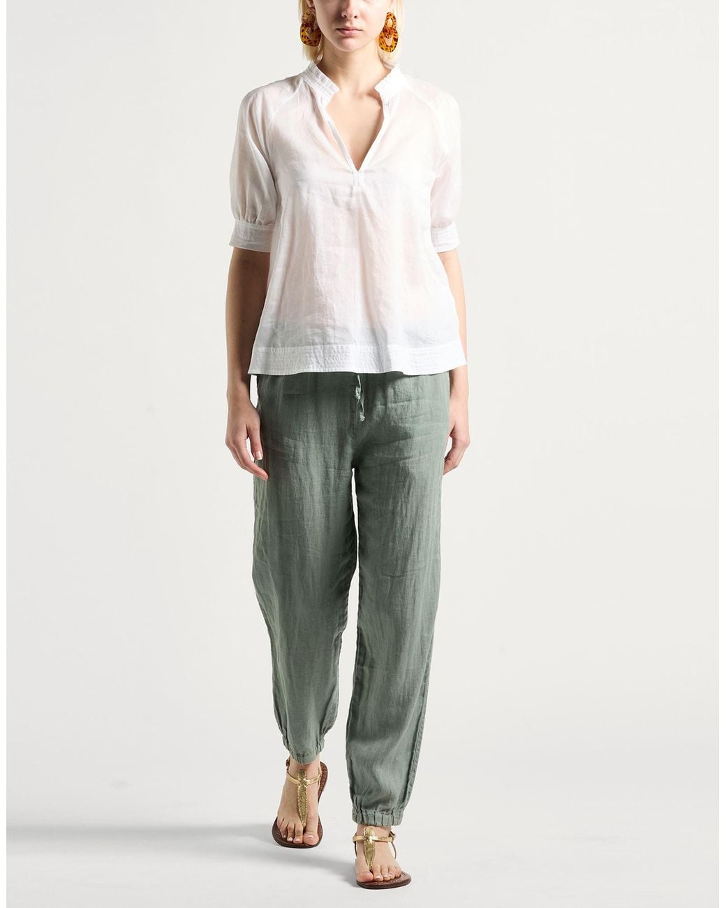 Crossley Green Pants Linen