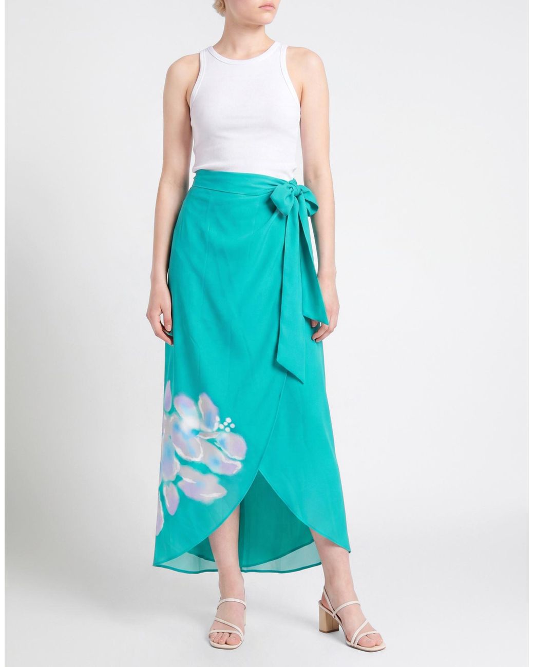Twinset Blue Maxi Skirt