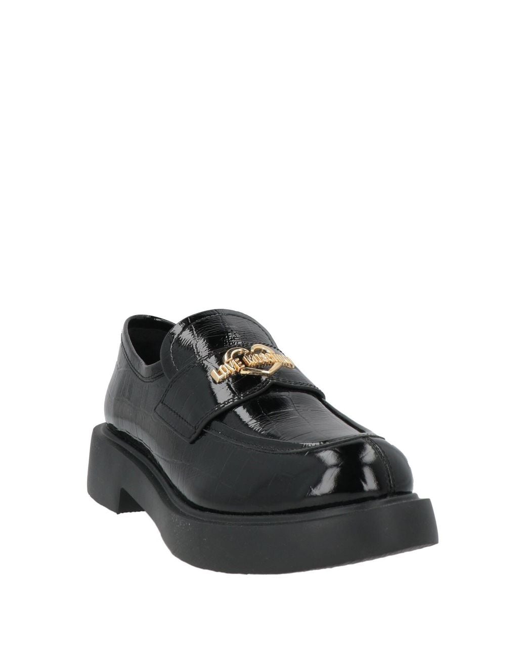 Love Moschino Black Loafers Leather