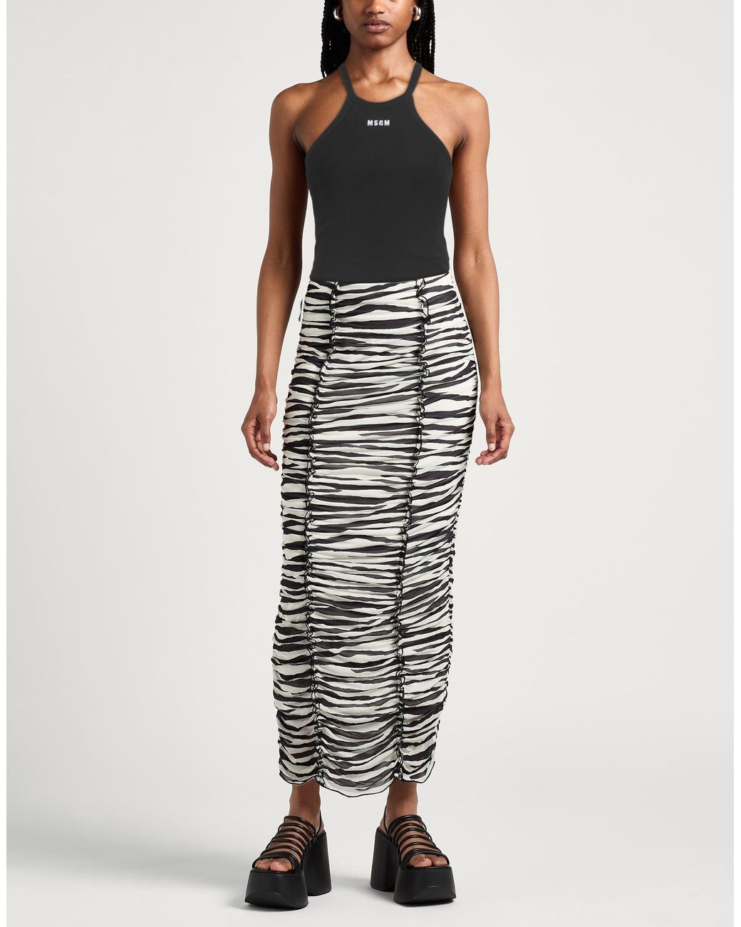 Top MSGM en coloris Black