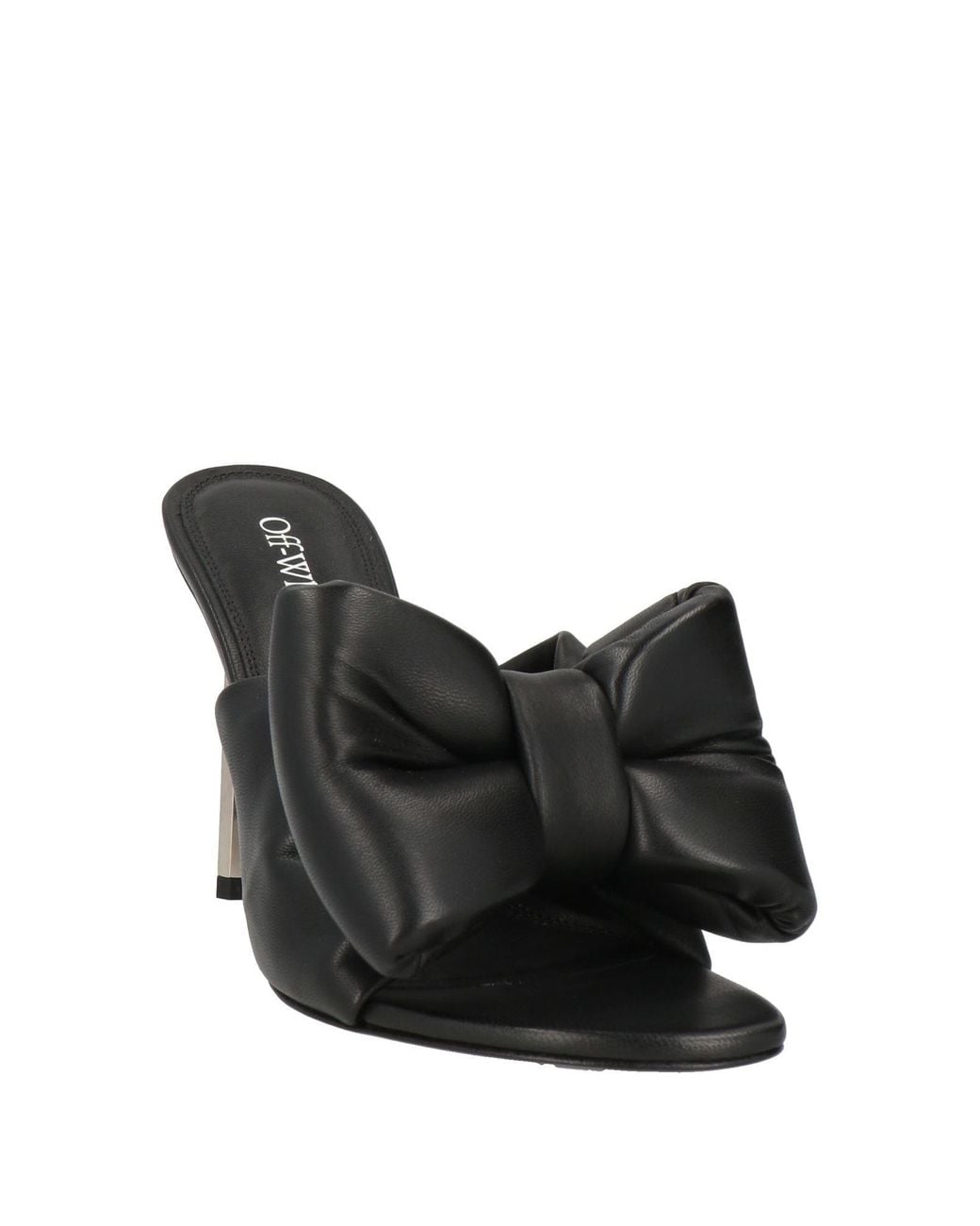 Off-White c/o Virgil Abloh Black ? Allen Bow Leather Sandal