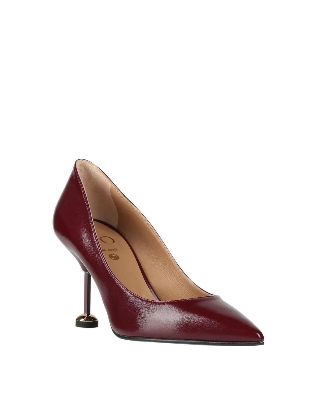 Wo Milano Purple Burgundy Pumps Leather