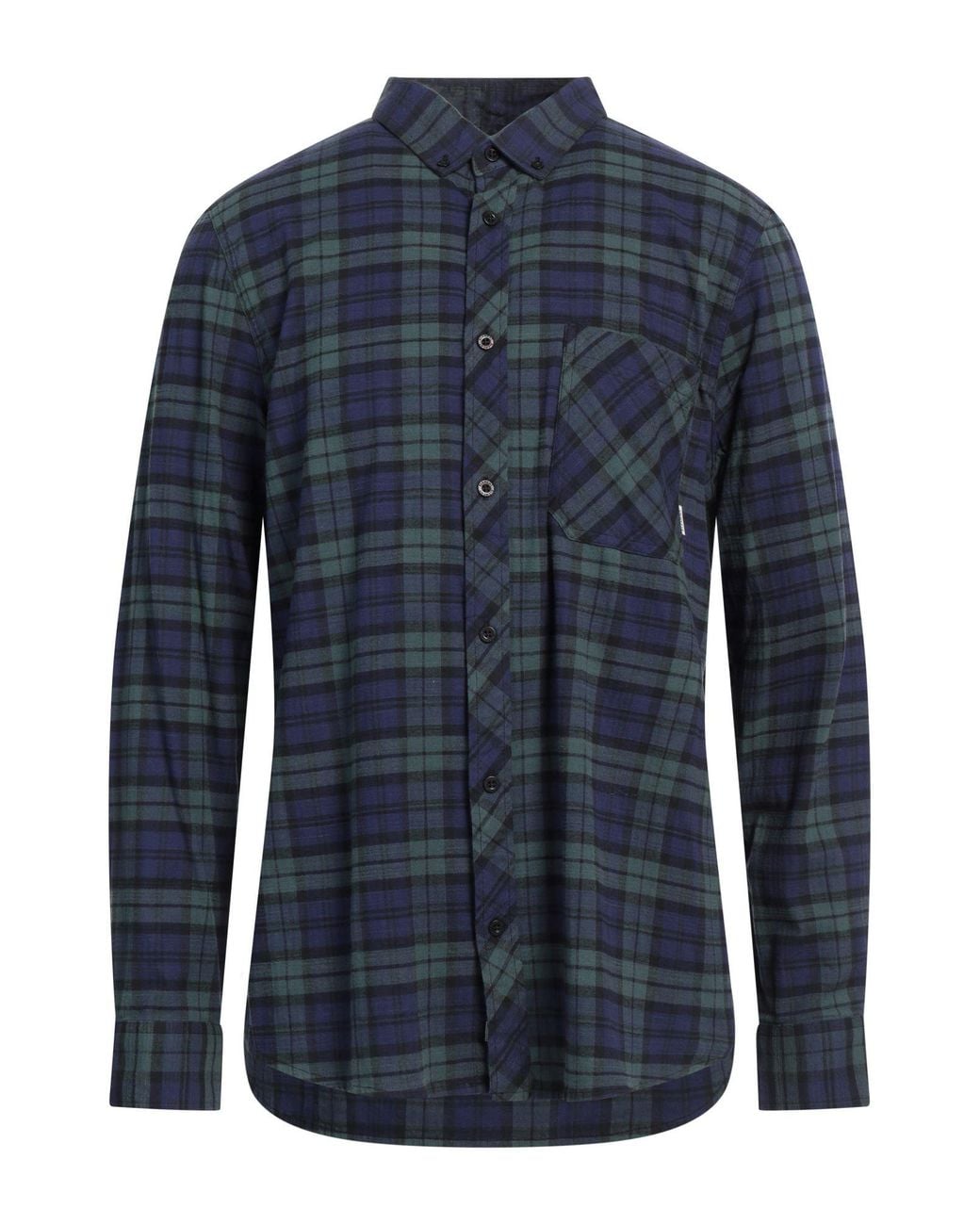 Element Blue Shirt Cotton, Elastane for men