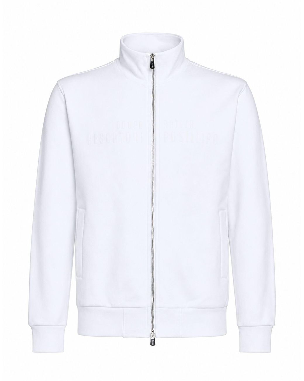 Cooperativa Pescatori Posillipo White Sweatshirt Cotton, Elastane for men