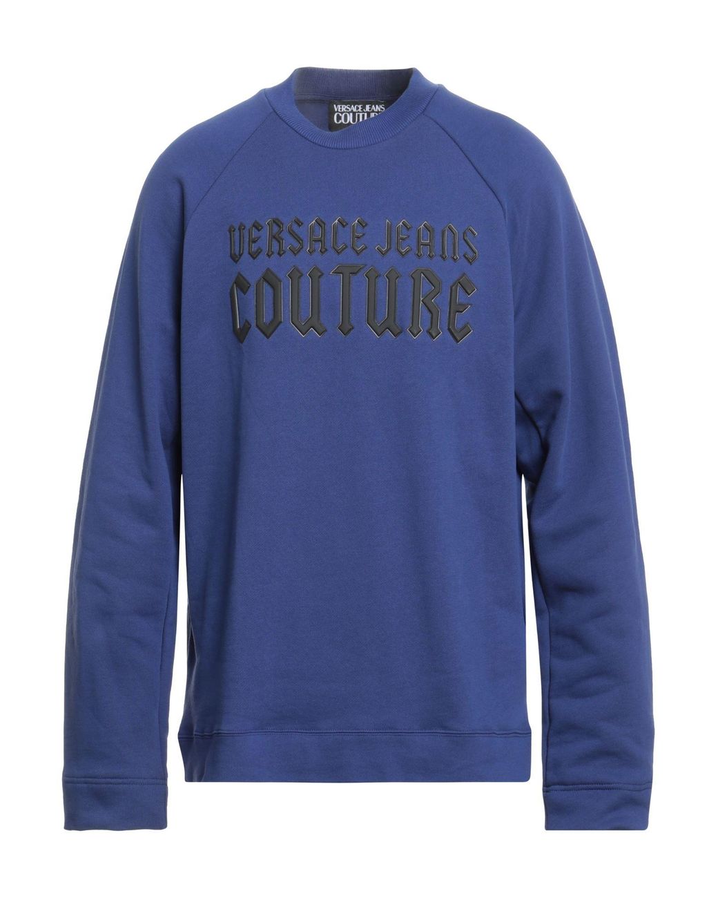 Versace Jeans Couture Blue Sweatshirt Cotton, Elastane for men