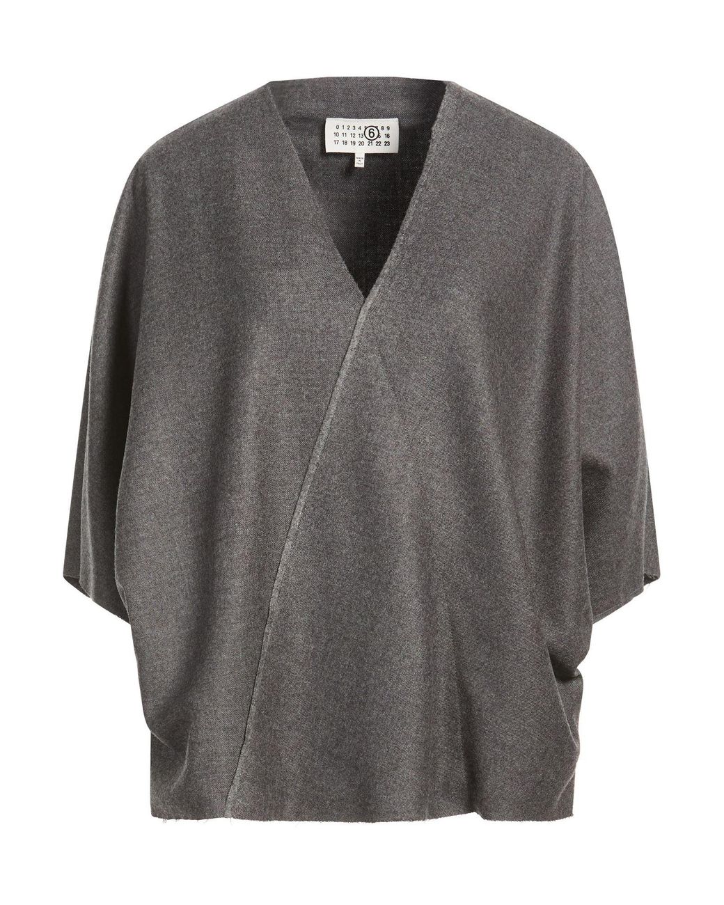 MM6 by Maison Margiela Gray Top Virgin Wool