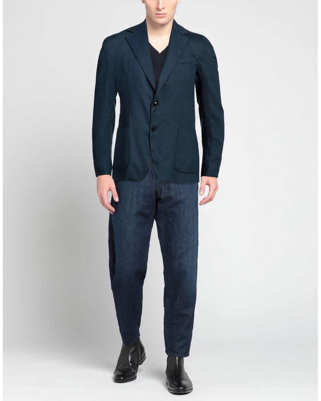 Liu Jo Blue Liu •Jo Blazer Linen for men