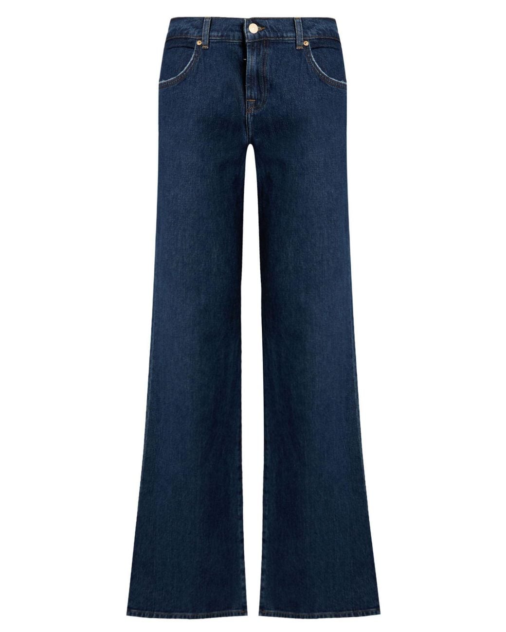 7 For All Mankind Blue Jeans Cotton, Elastane