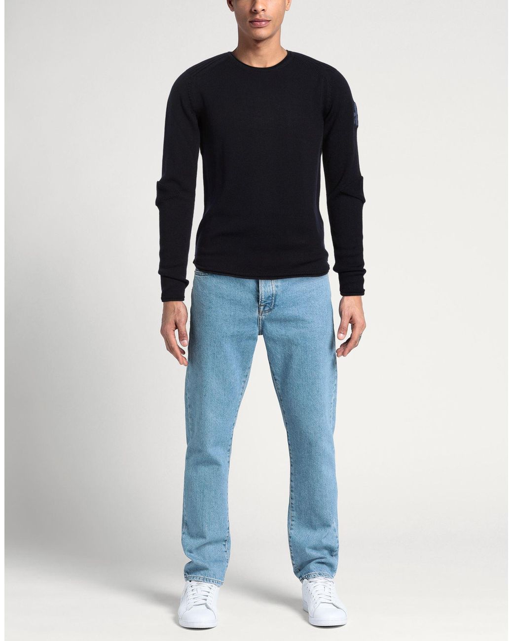 Premiata Blue Midnight Sweater Virgin Wool for men