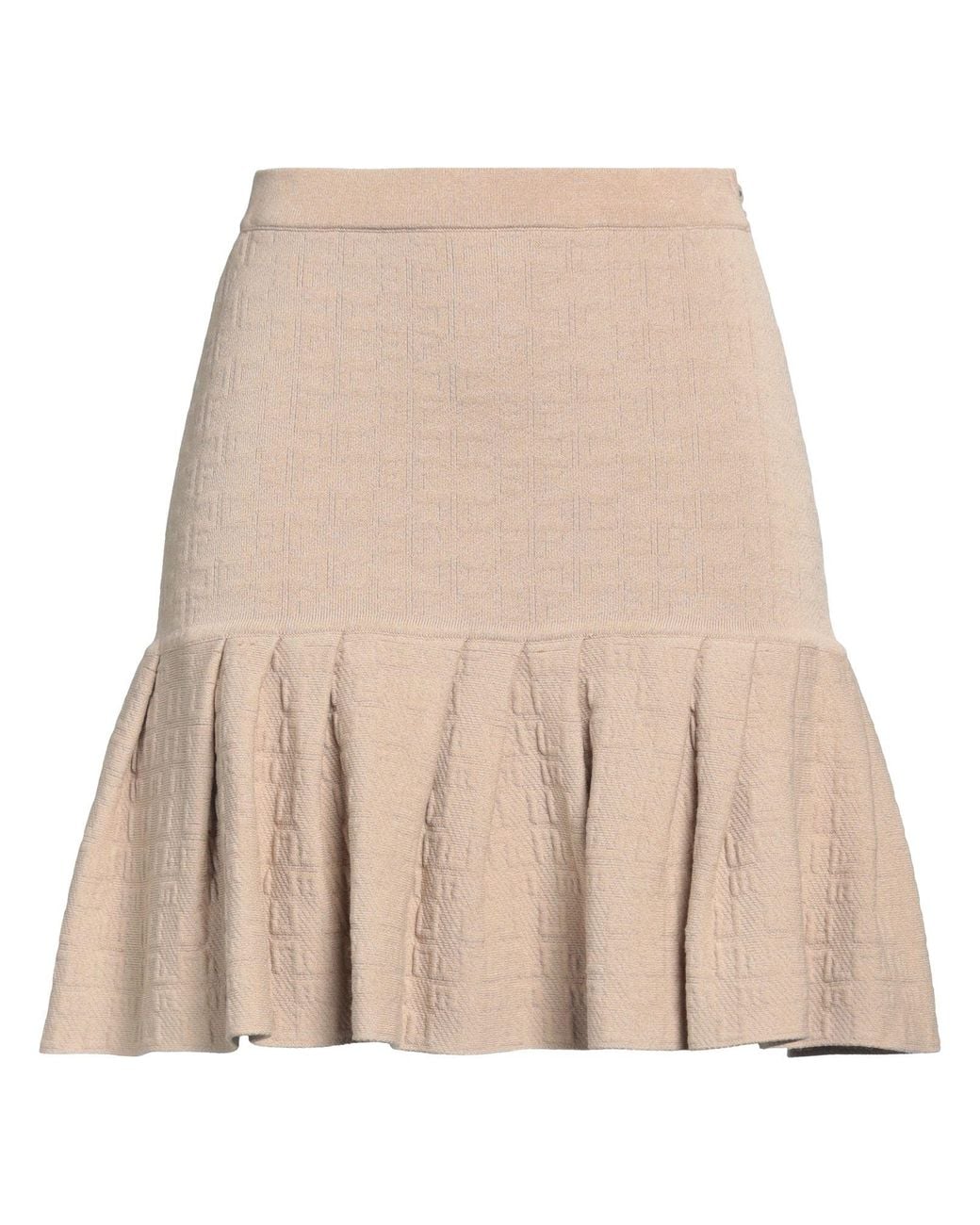Elisabetta Franchi Natural Mini Skirt