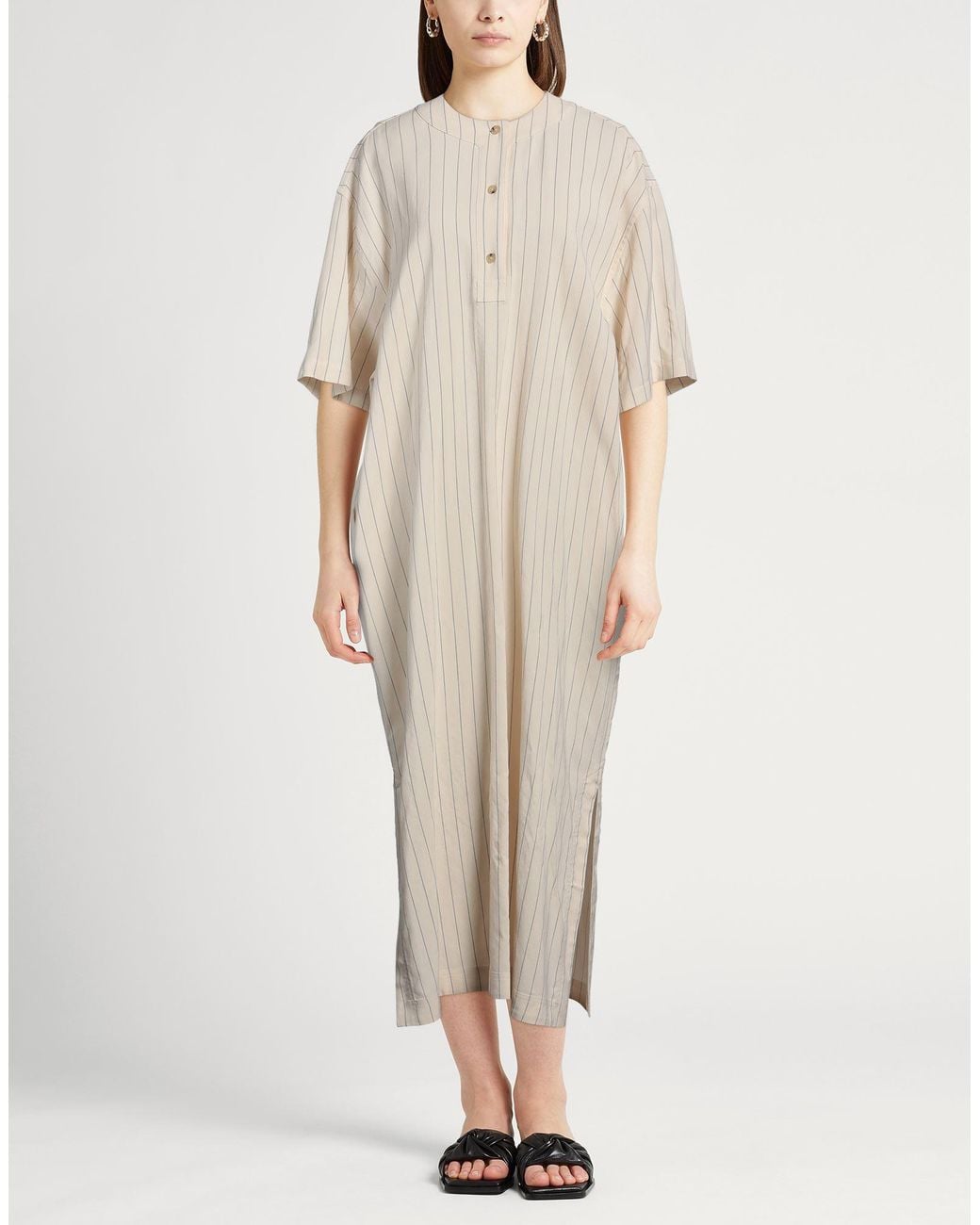 Totême Natural Maxi Dress Viscose, Lyocell