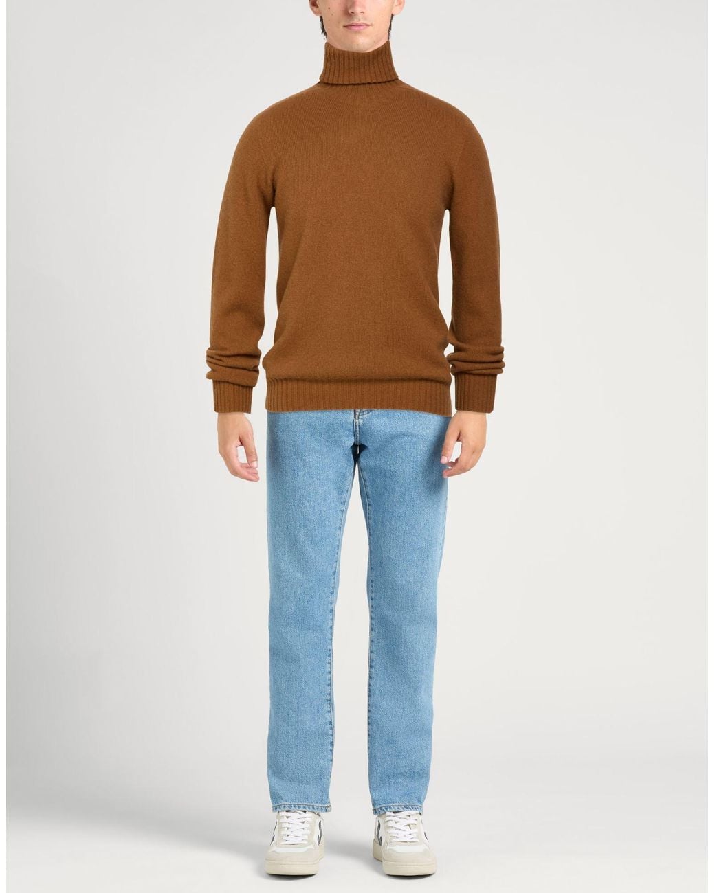 Altea Brown Turtleneck for men