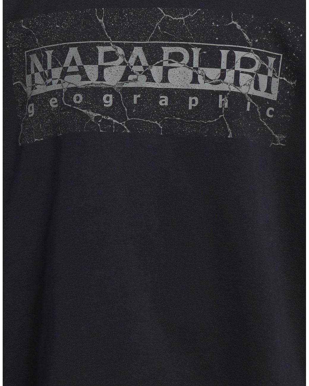 Napapijri Black Sweatshirt Cotton, Polyester, Elastane for men