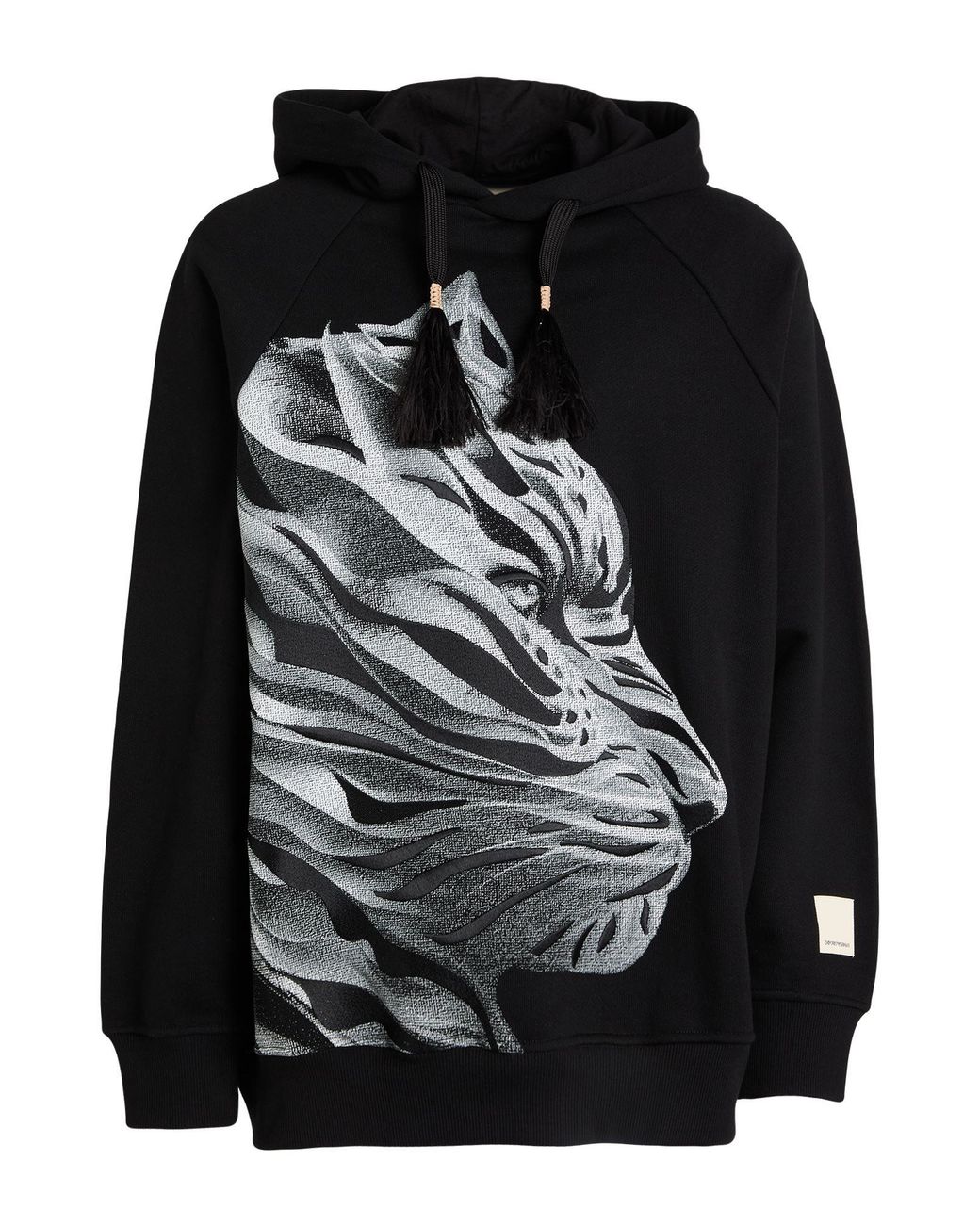 Emporio Armani Black Sweatshirt Cotton for men