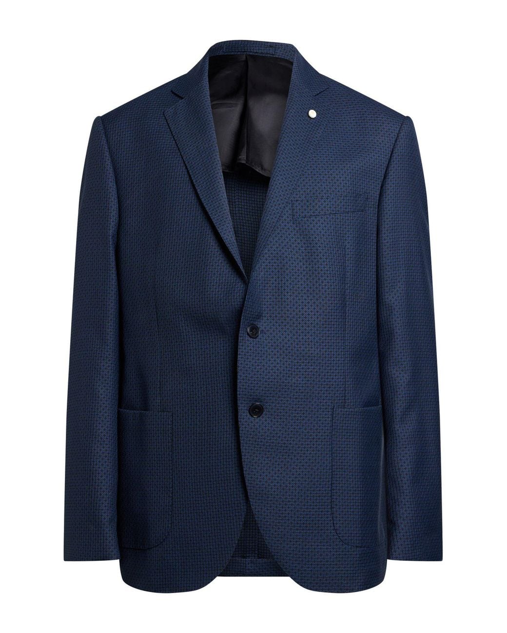 Luigi Bianchi Blue Blazer Wool for men